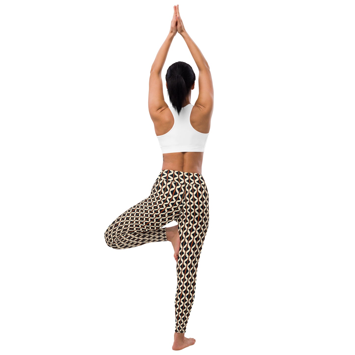 Tribal Tones In Harmony Yoga Leggings