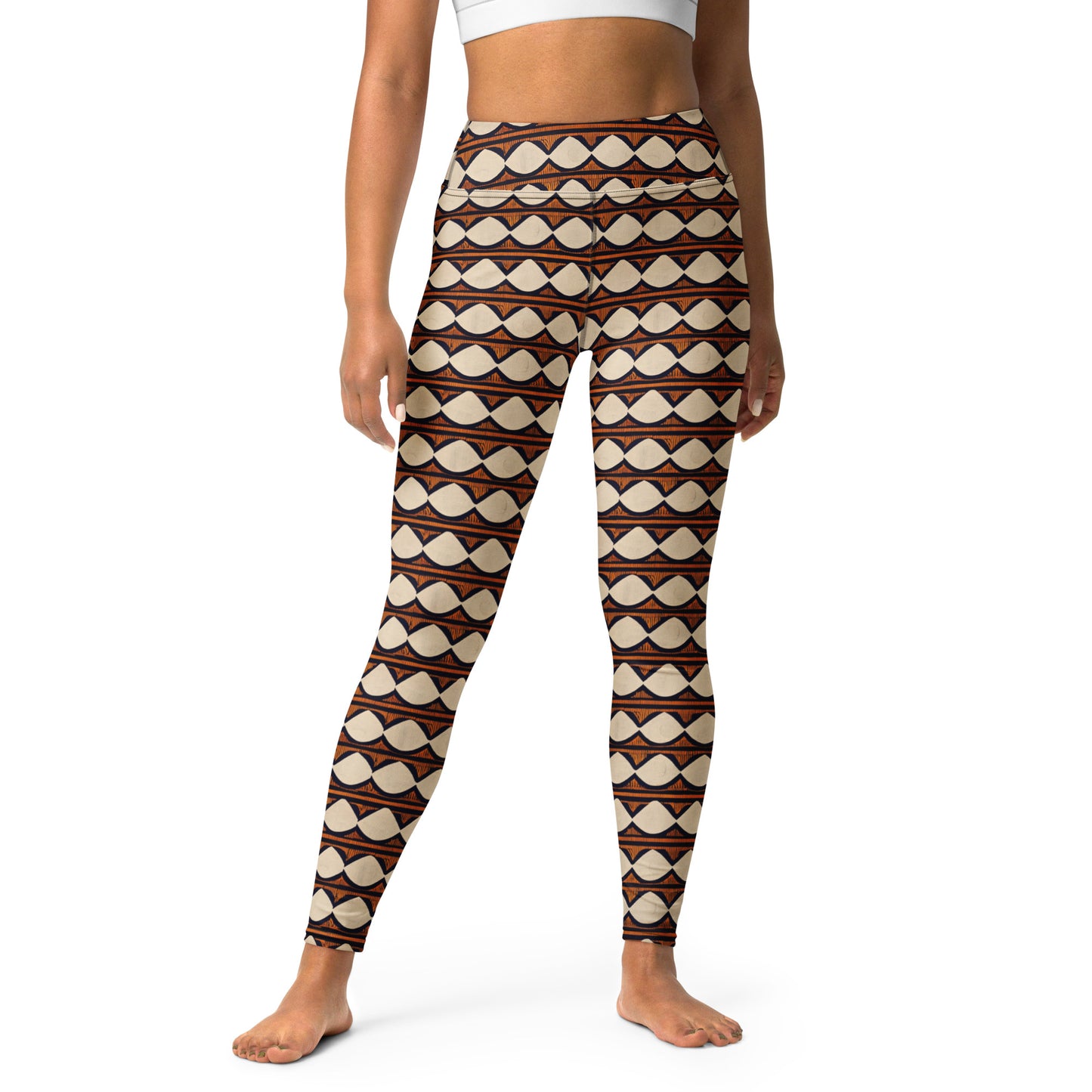 Kilimanjaro Creamsicle Yoga Leggings