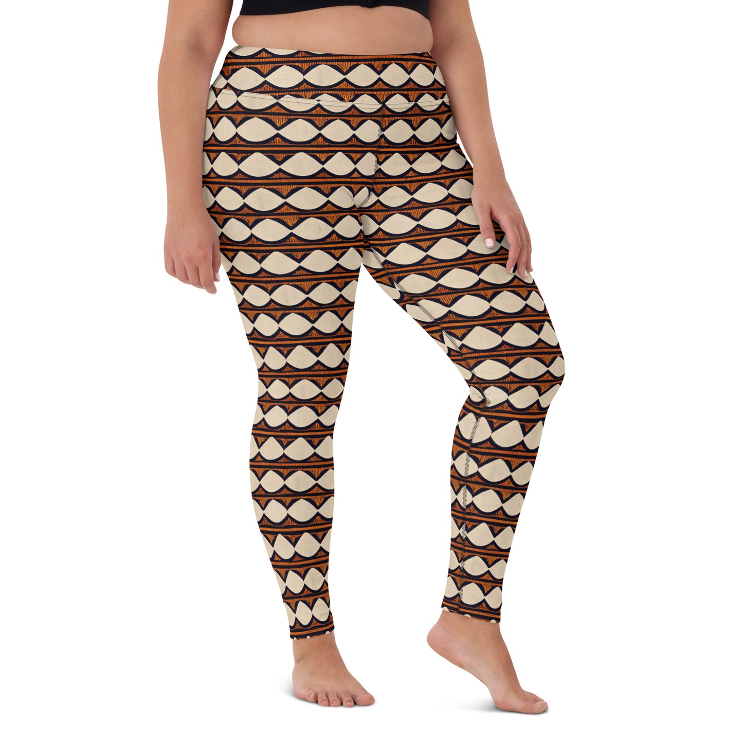 Kilimanjaro Creamsicle Yoga Leggings