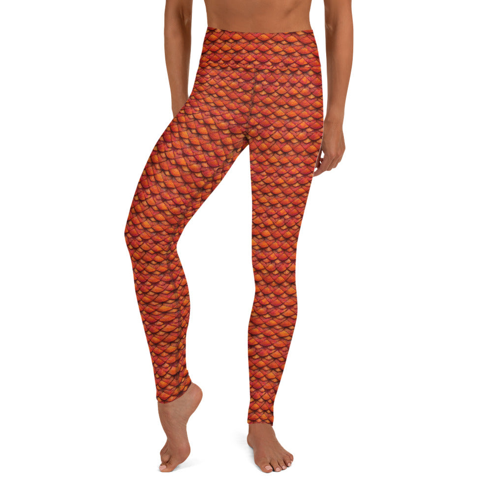 Kurtalor, the Infernal Sentinel of Joy and Peace Yoga Leggings