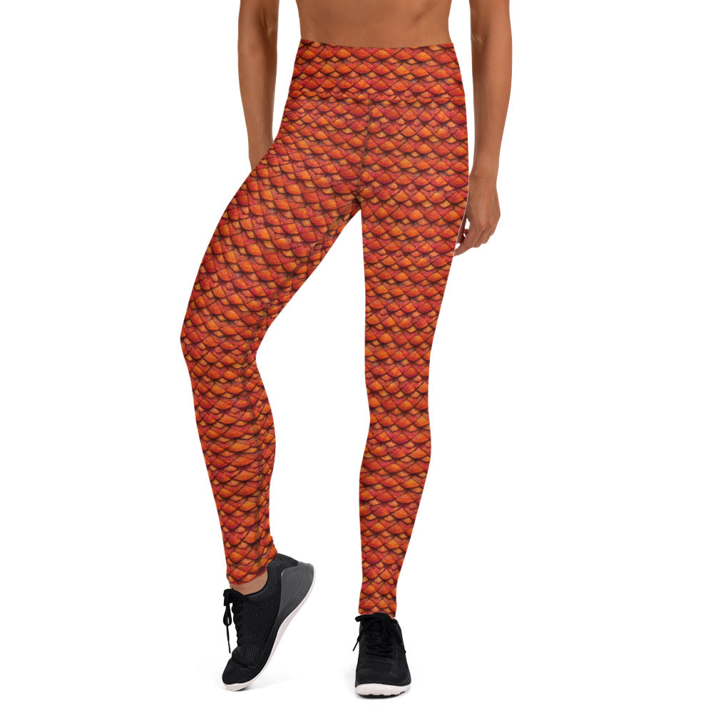 Kurtalor, the Infernal Sentinel of Joy and Peace Yoga Leggings