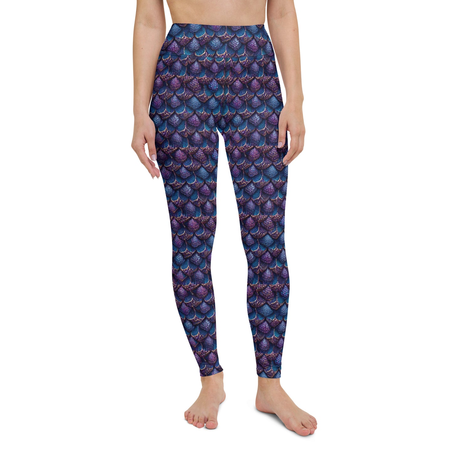 Luminosa, the Radiant Amethyst Drakon Yoga Leggings