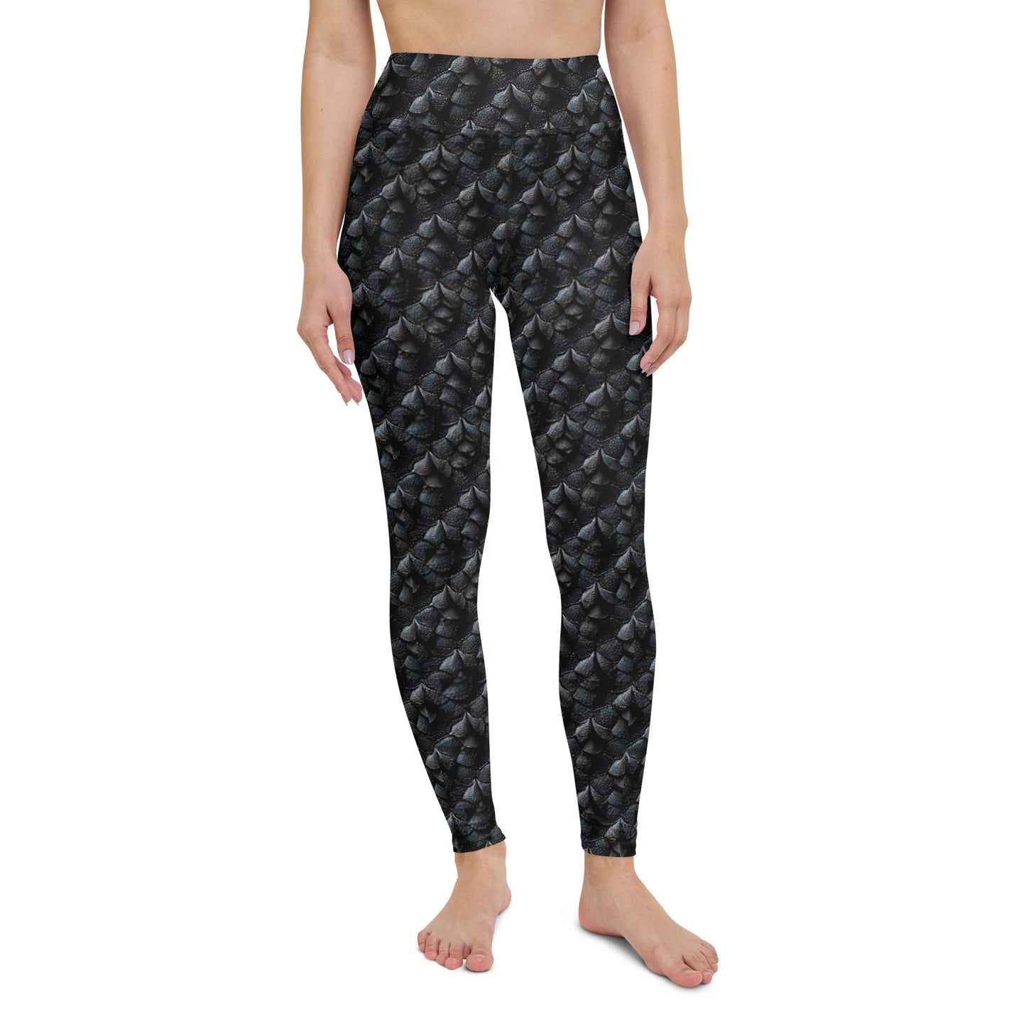 Onyxxor, the Cliff Sentinel Dragon Yoga Leggings