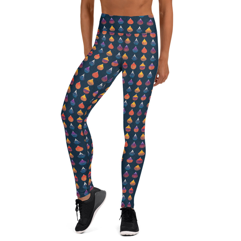 Prismatic Precipitation Yoga Leggings