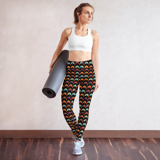 Quilted Wings Yoga Leggings