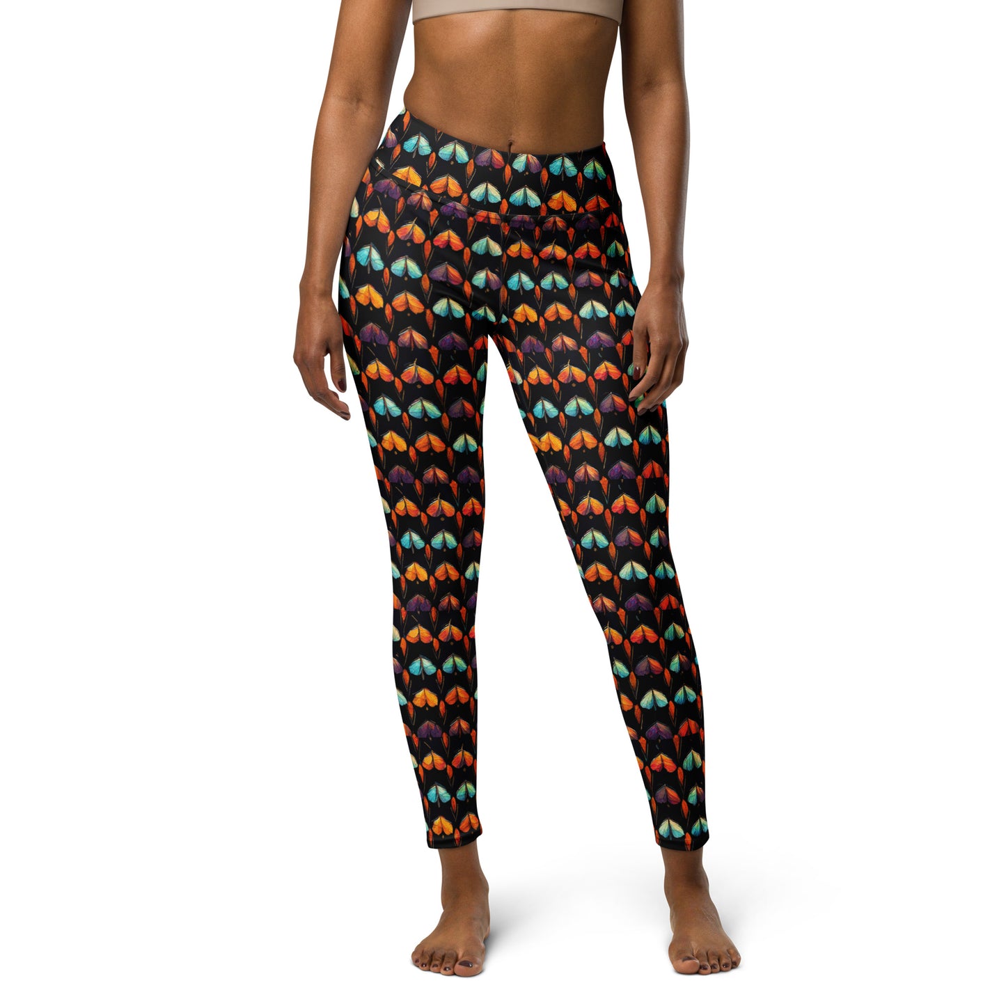 Quilted Wings Yoga Leggings