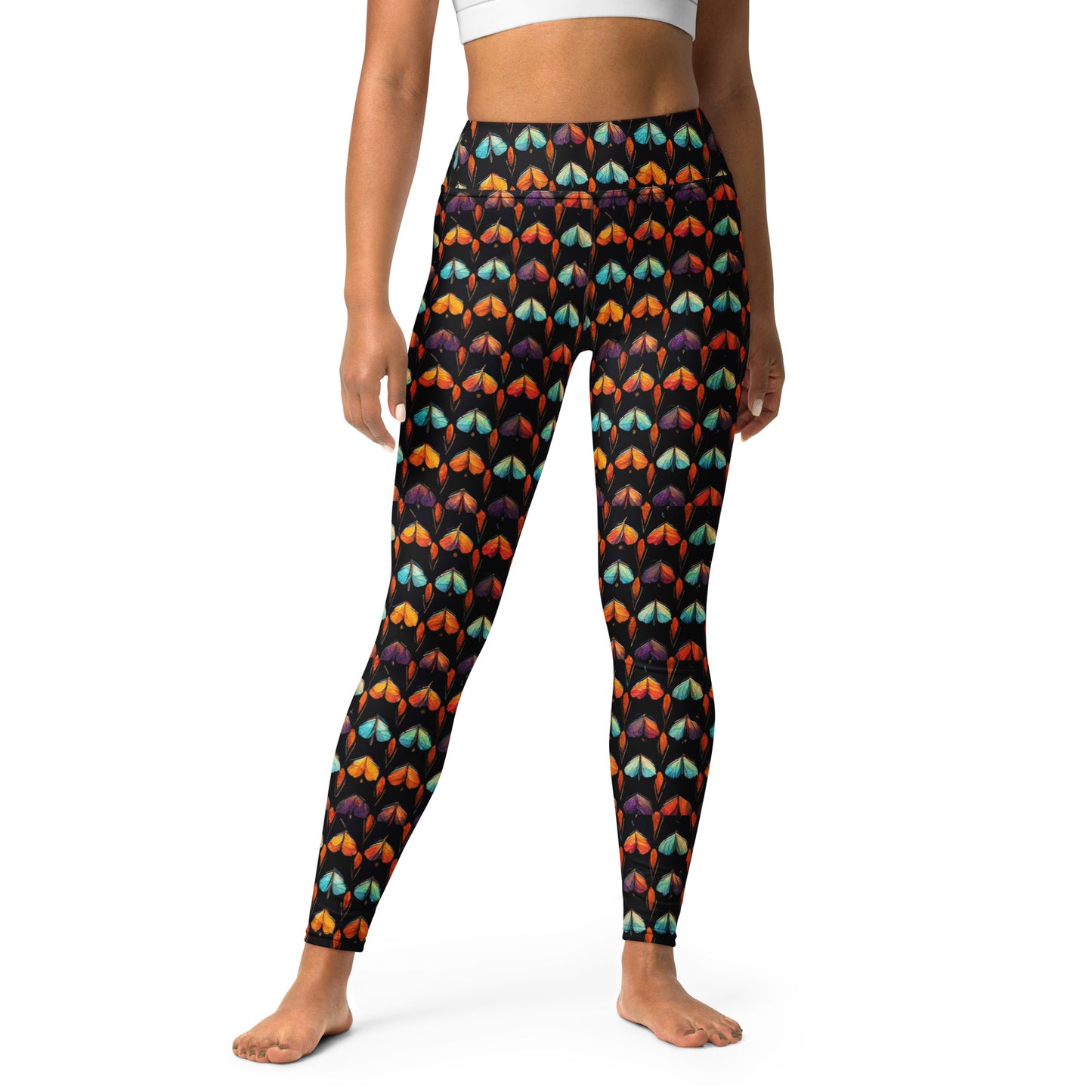 Quilted Wings Yoga Leggings