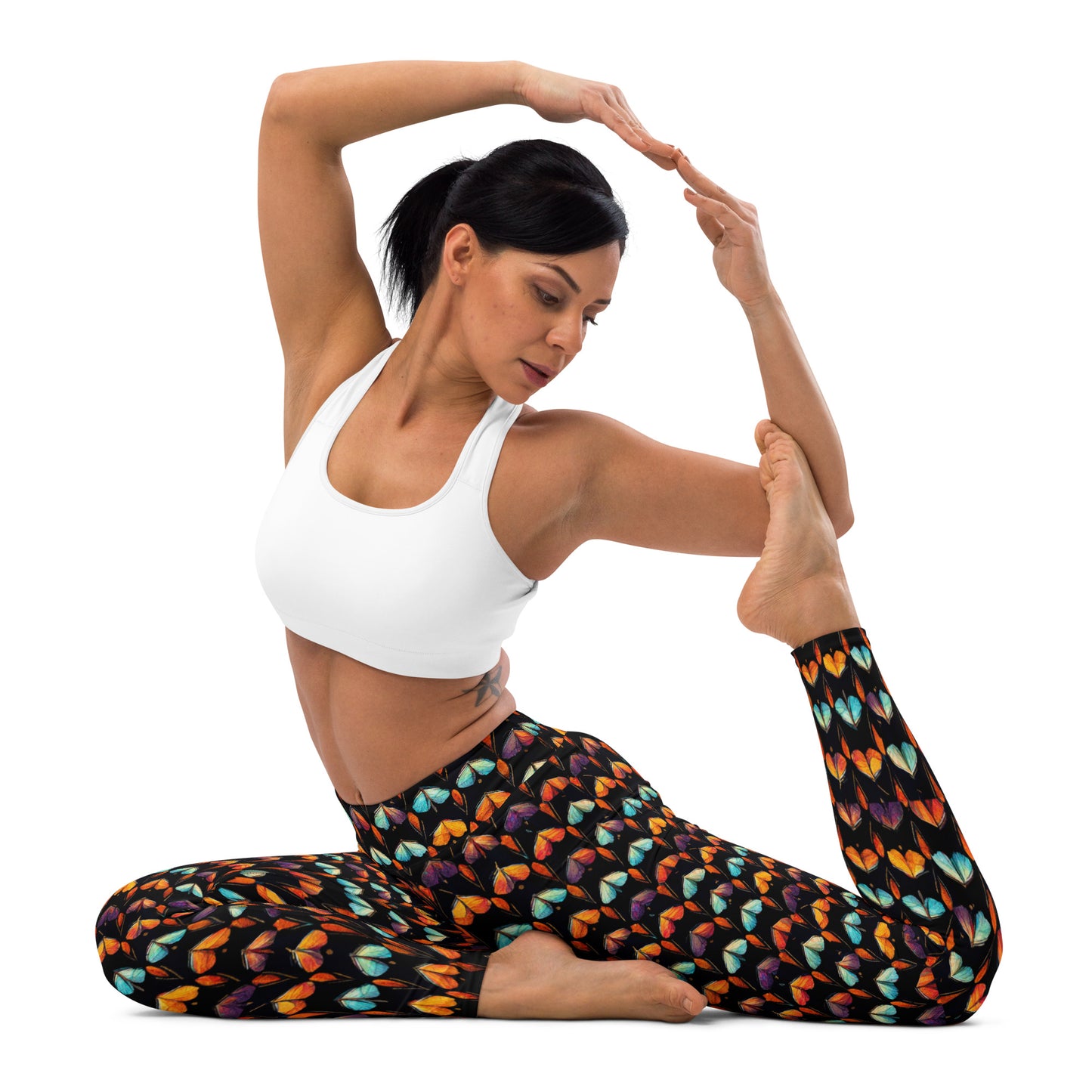 Quilted Wings Yoga Leggings