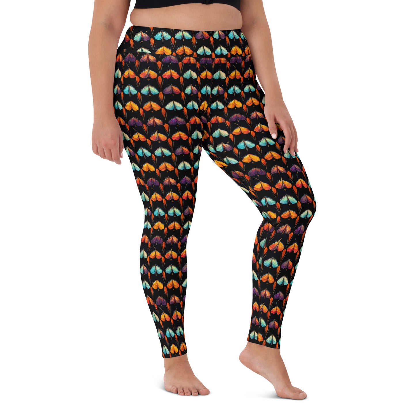 Quilted Wings Yoga Leggings