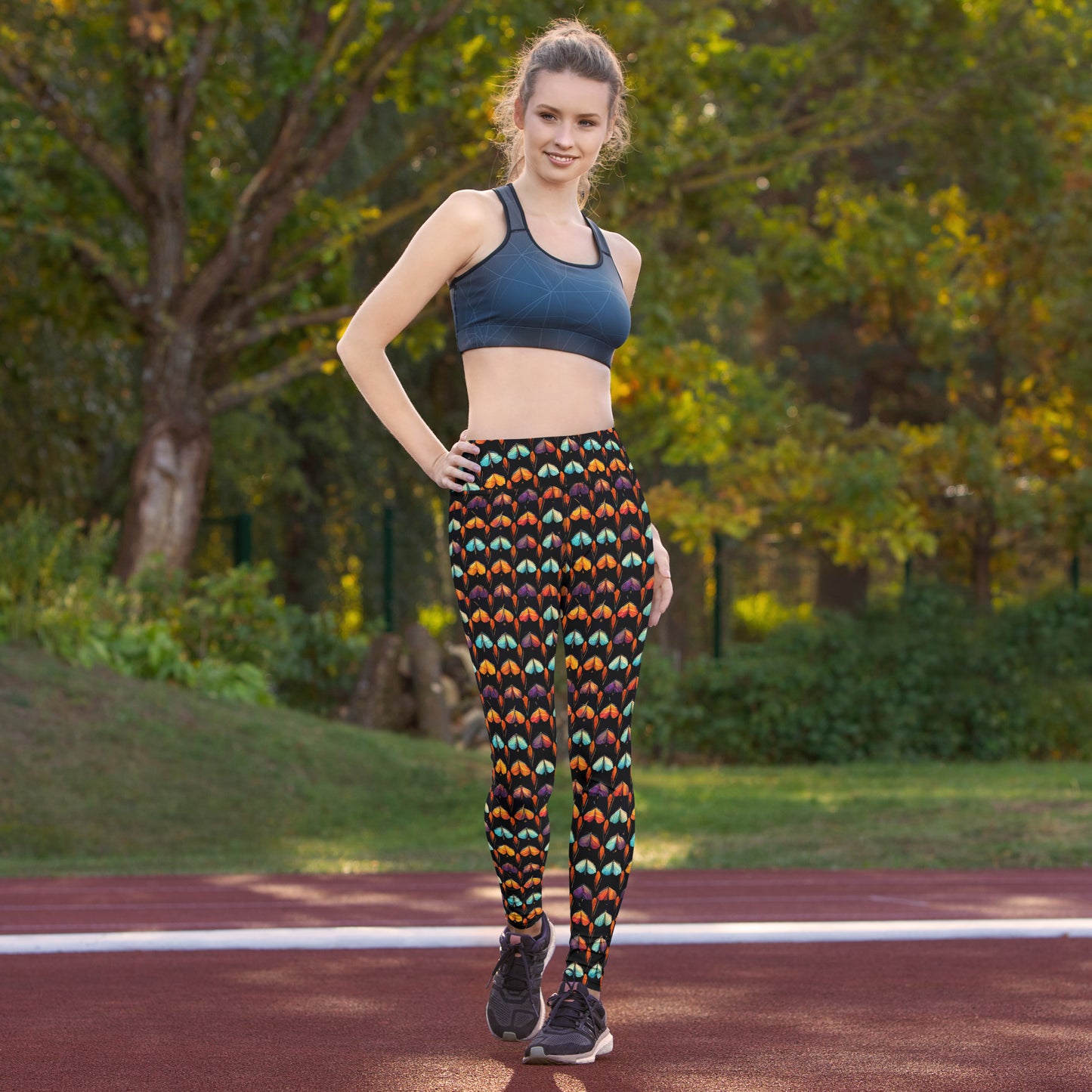 Quilted Wings Yoga Leggings