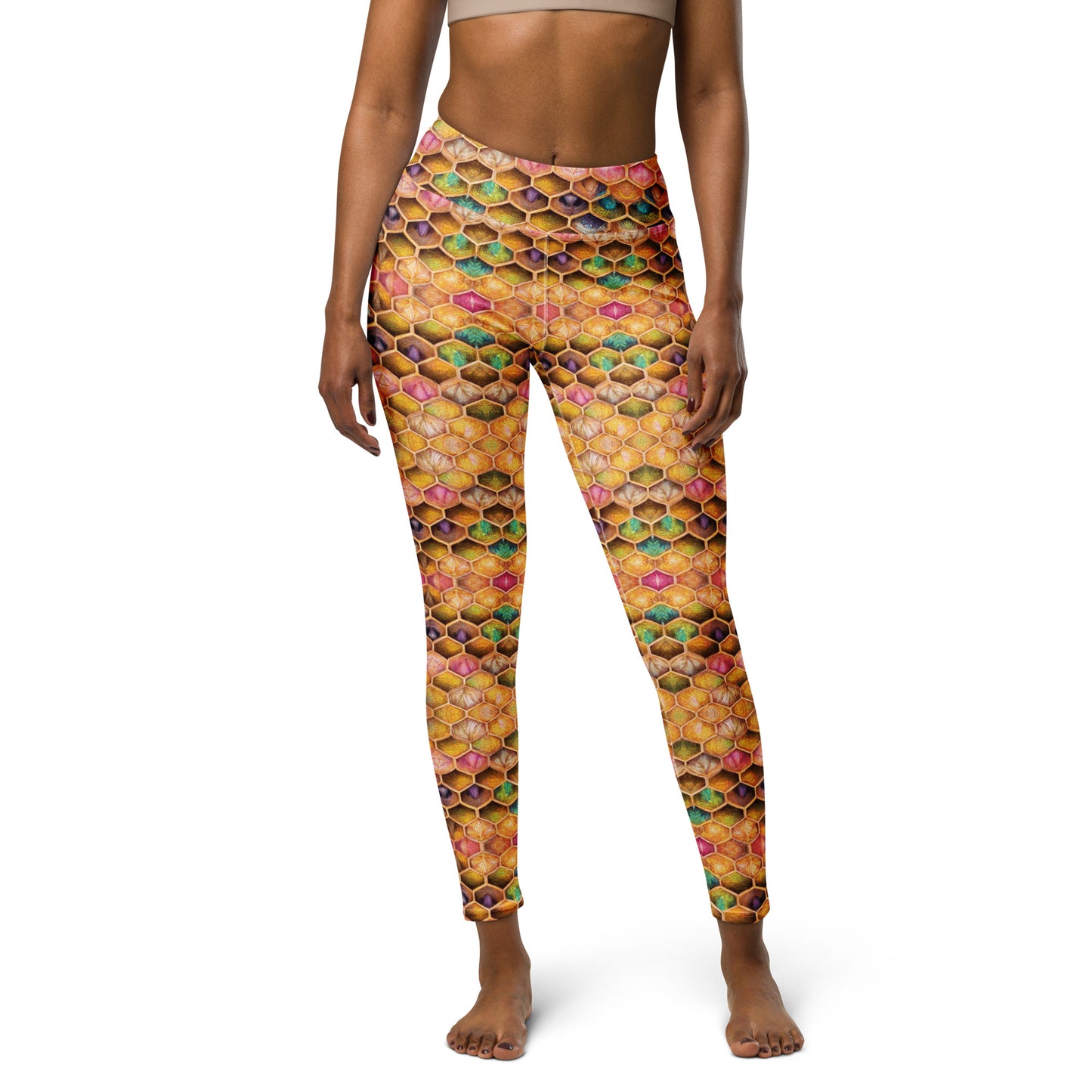 Rainbow Hive Radiance Yoga Leggings