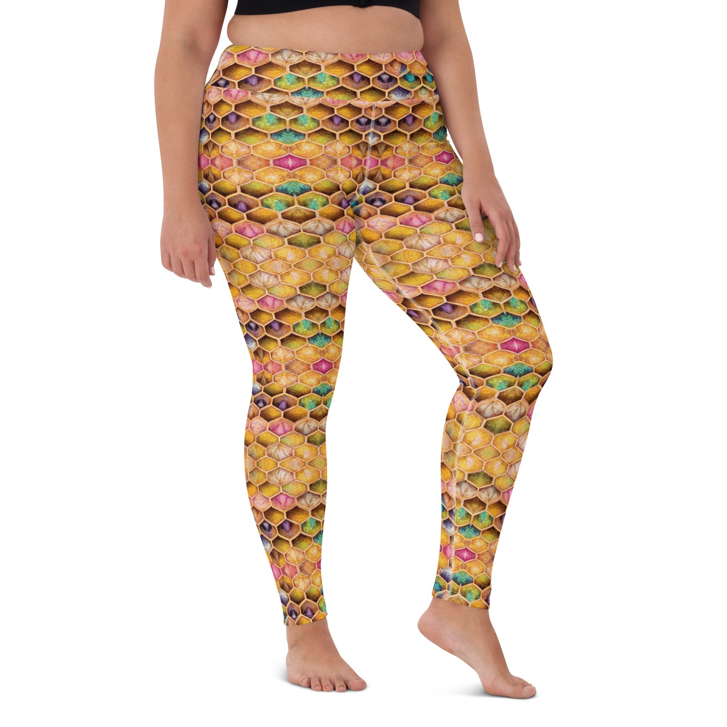 Rainbow Hive Radiance Yoga Leggings