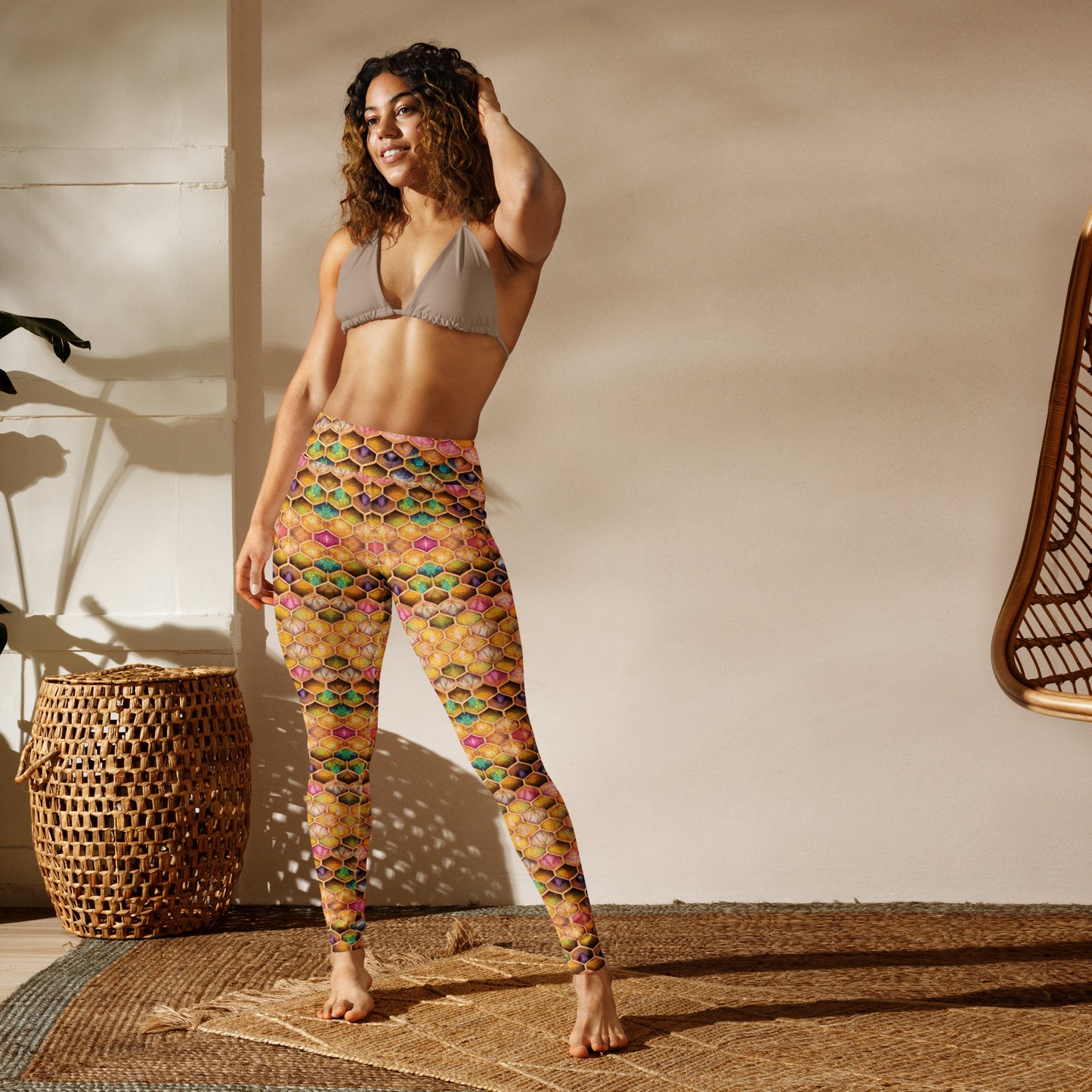 Rainbow Hive Radiance Yoga Leggings