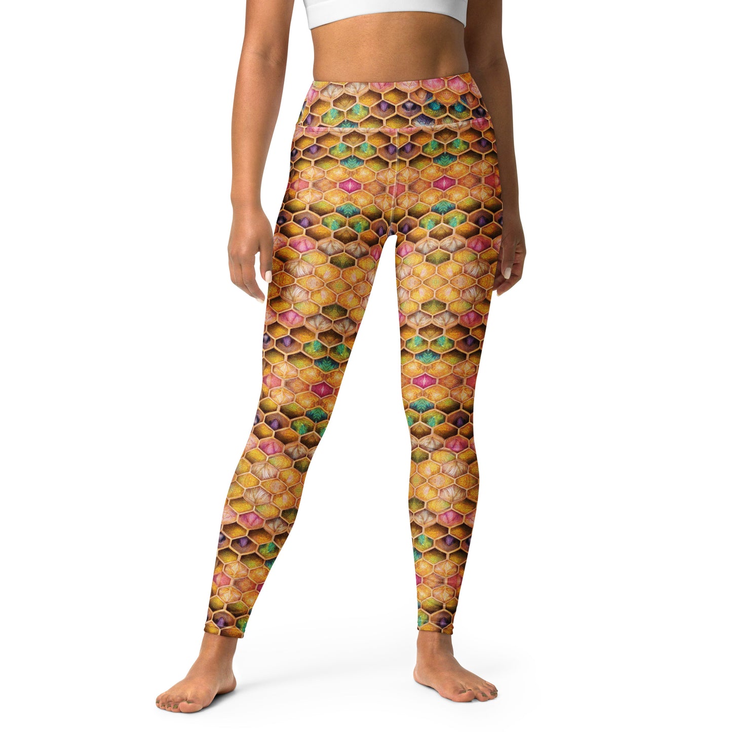 Rainbow Hive Radiance Yoga Leggings