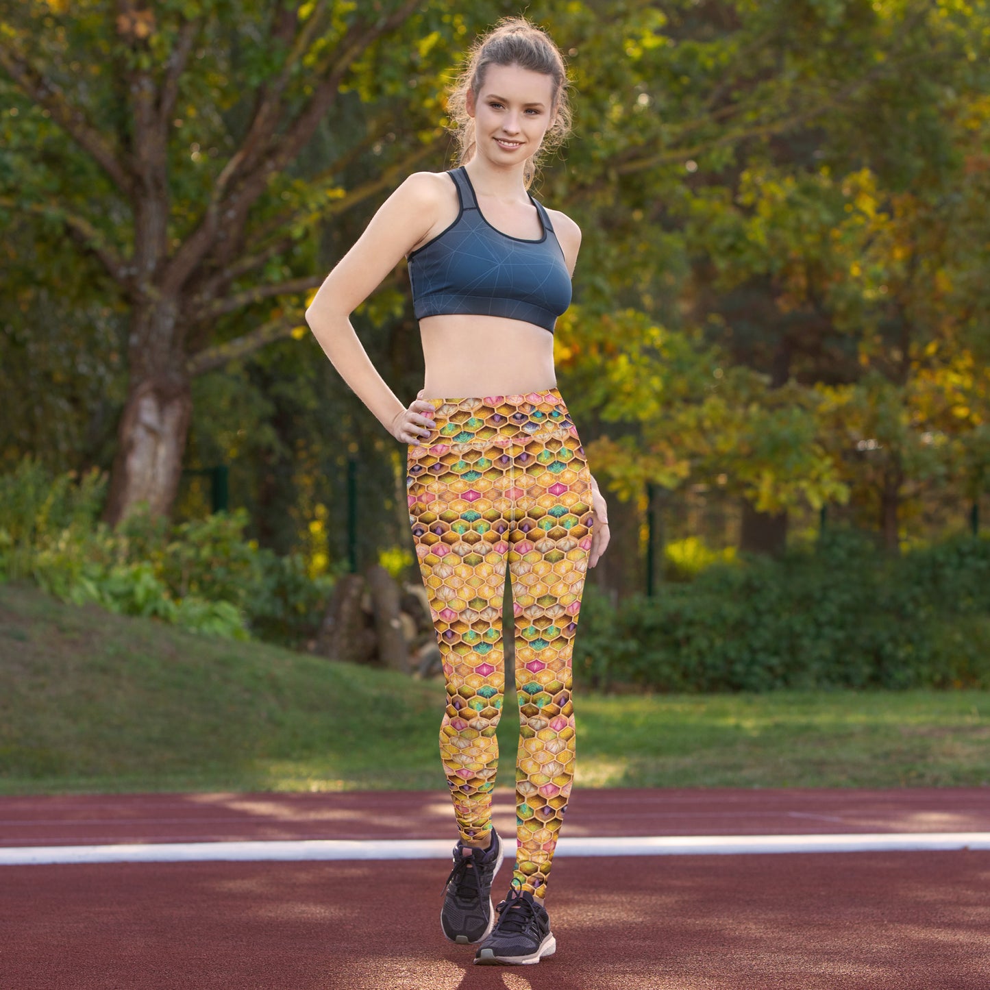 Rainbow Hive Radiance Yoga Leggings