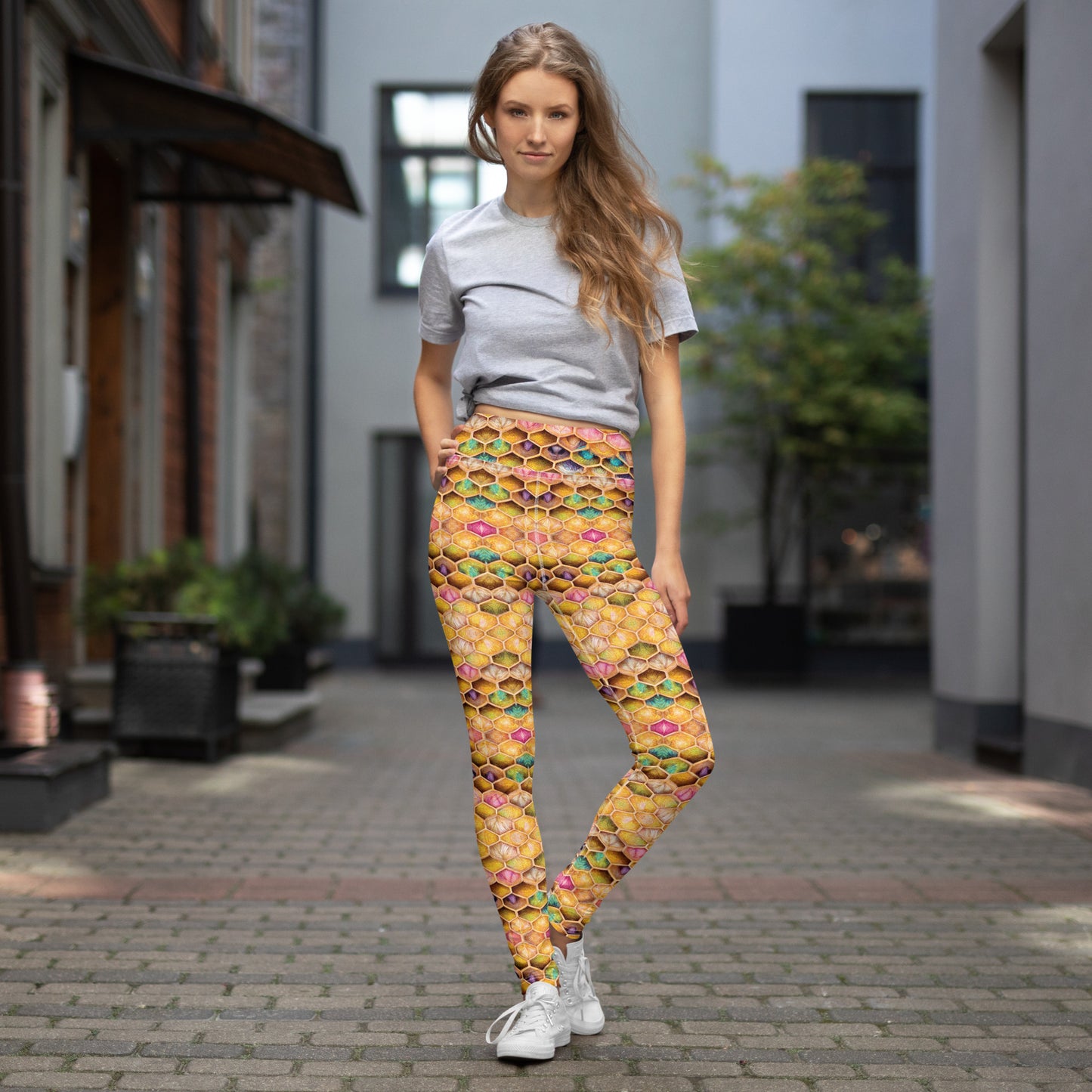 Rainbow Hive Radiance Yoga Leggings