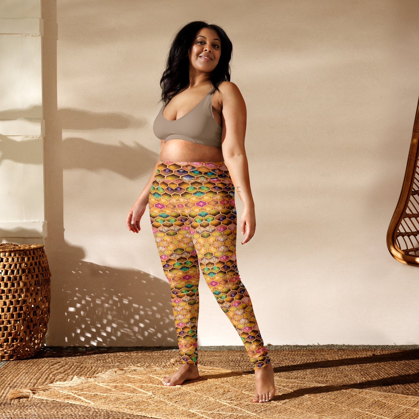 Rainbow Hive Radiance Yoga Leggings