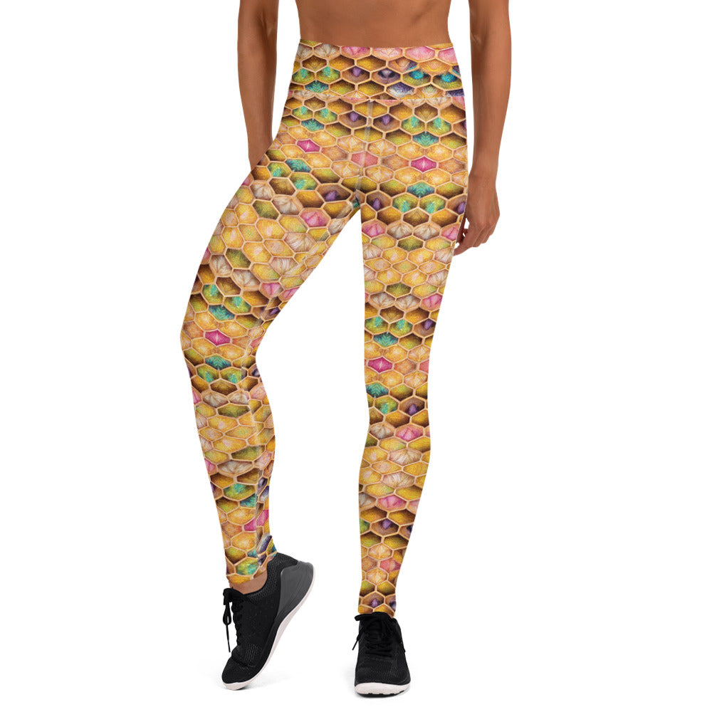 Rainbow Hive Radiance Yoga Leggings