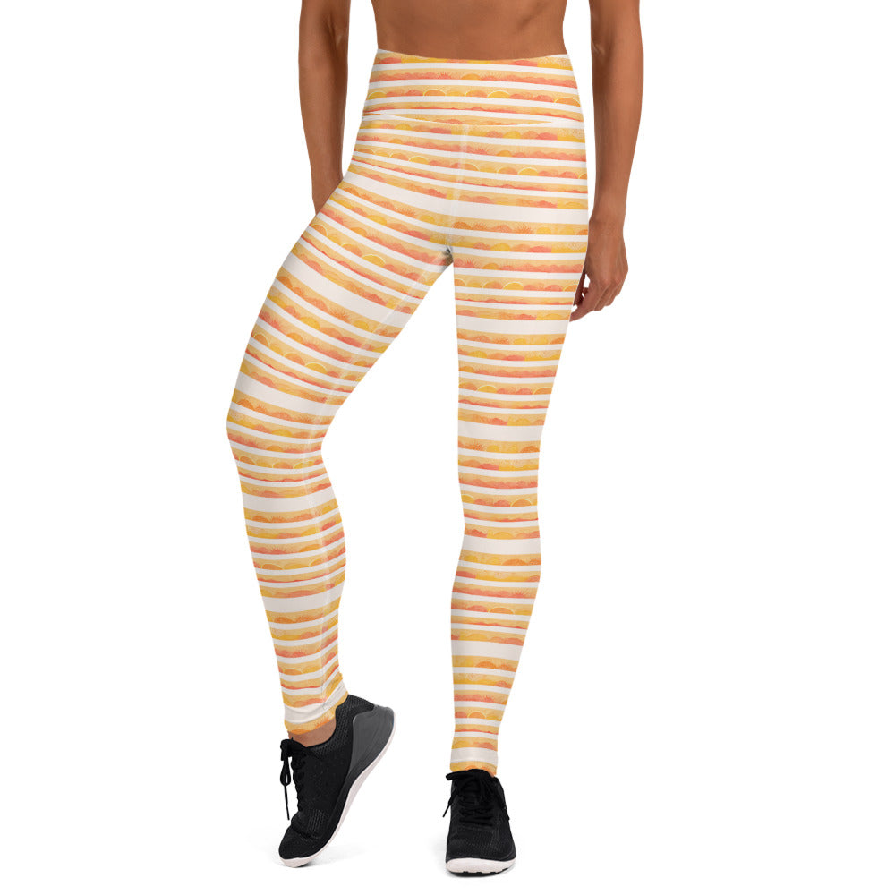 Rising Sun Yoga Leggings