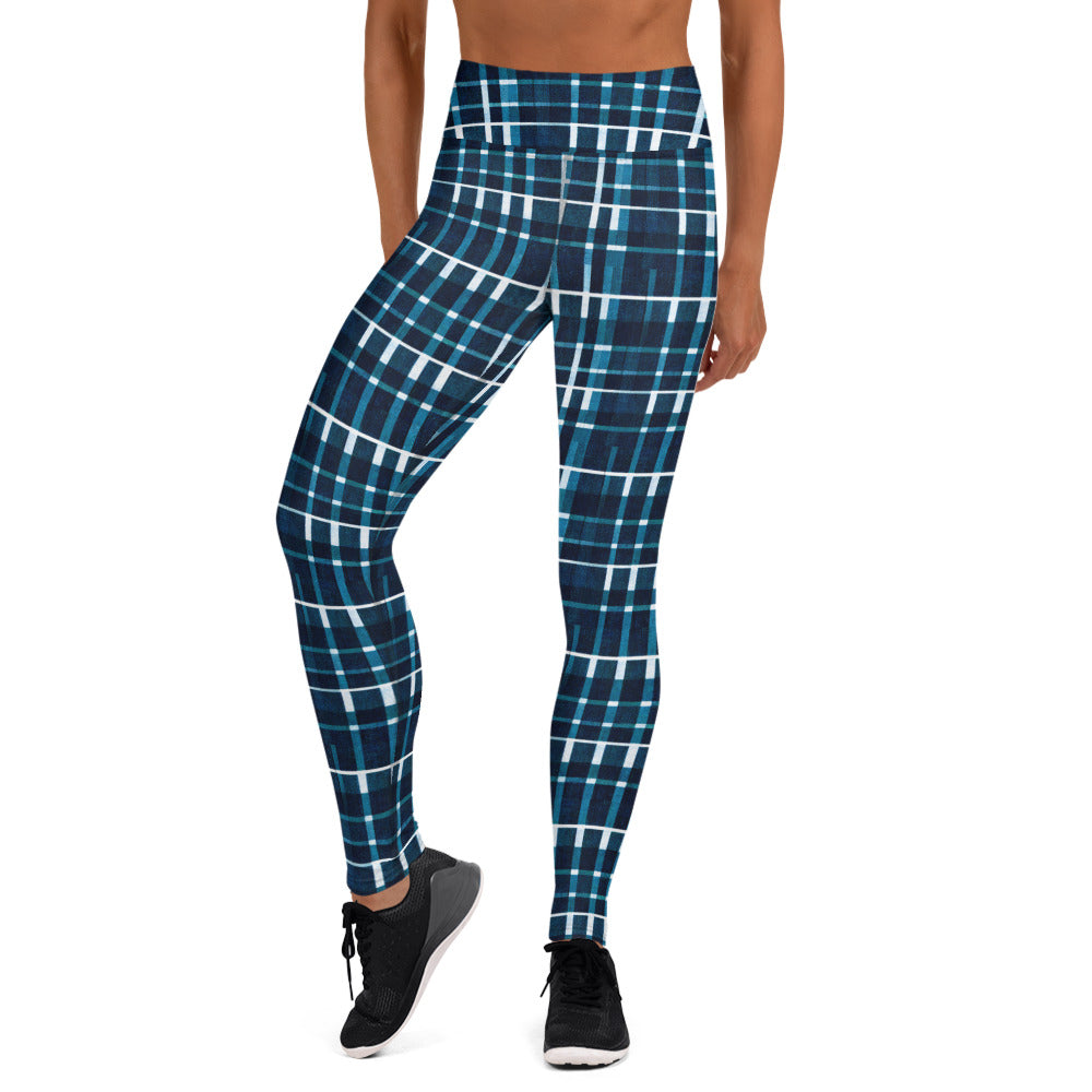 Royal Blue Scottish Heritage Yoga Leggings