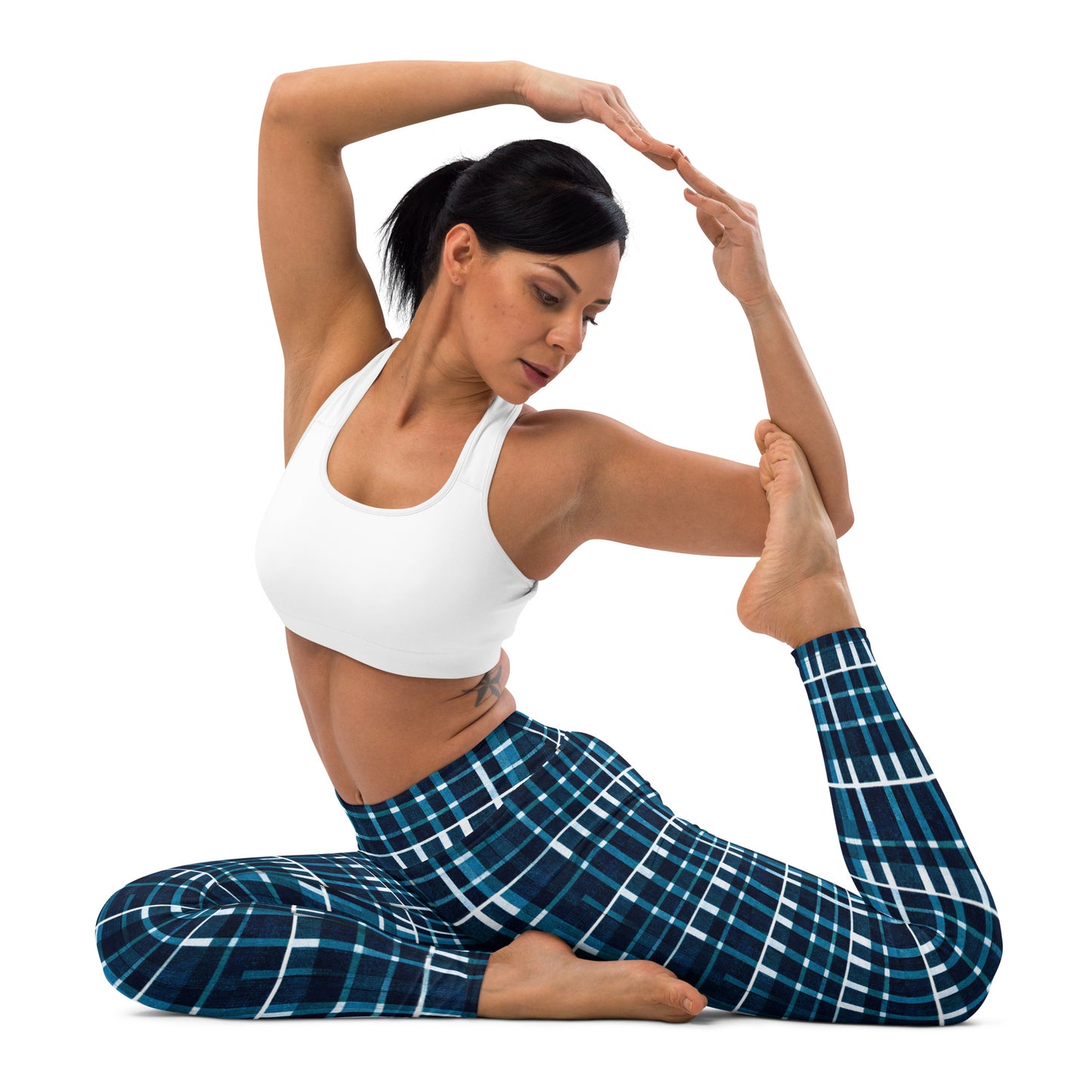 Royal Blue Scottish Heritage Yoga Leggings