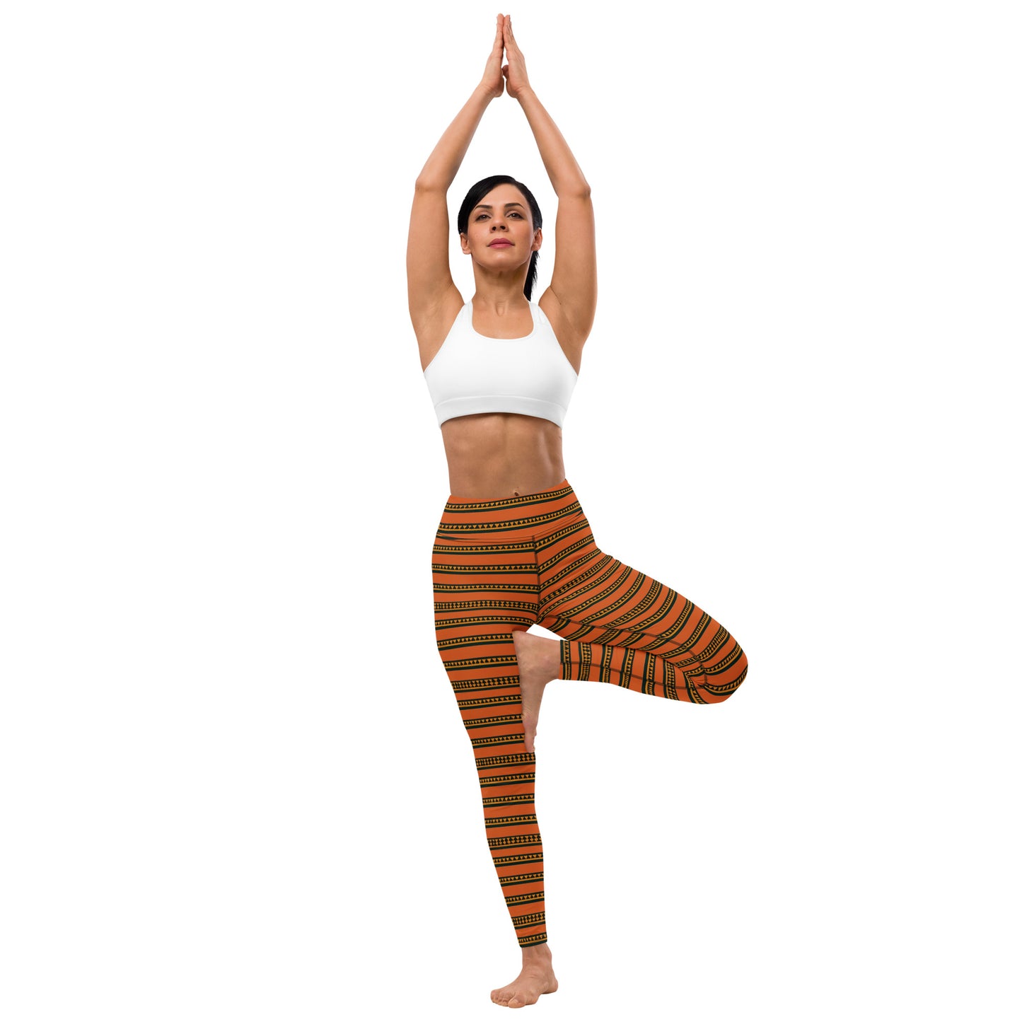 Timbuktu Tangerine Tapestry Yoga Leggings