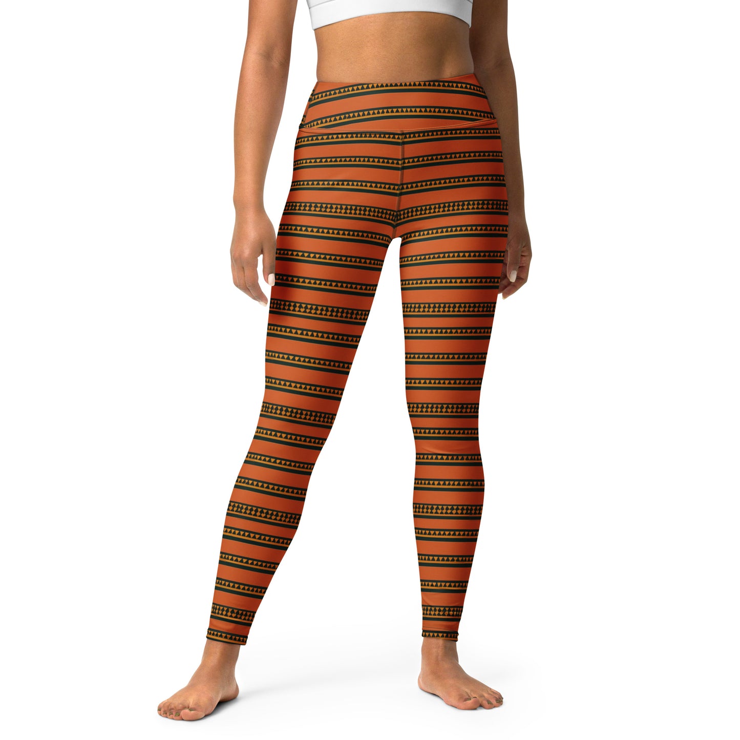 Timbuktu Tangerine Tapestry Yoga Leggings