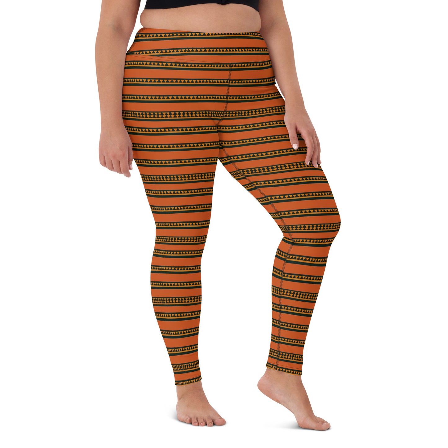 Timbuktu Tangerine Tapestry Yoga Leggings