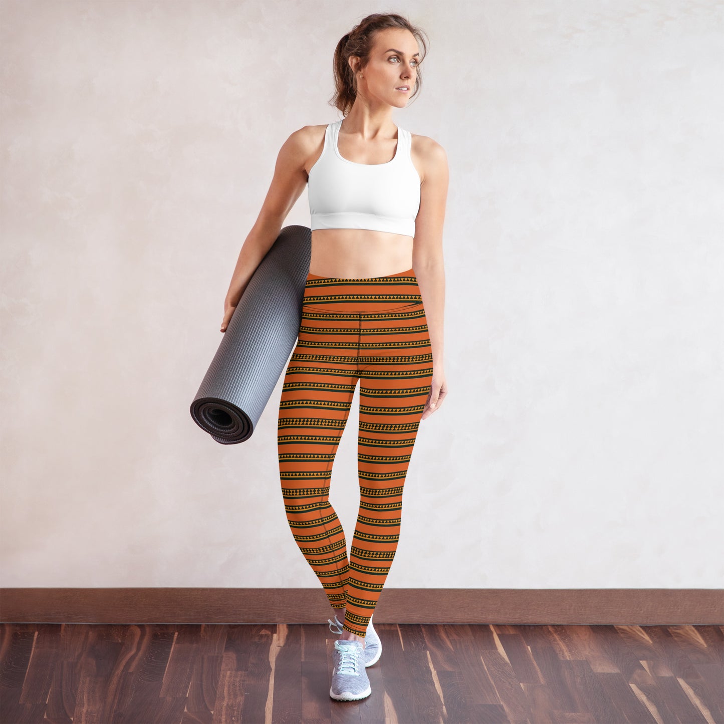 Timbuktu Tangerine Tapestry Yoga Leggings