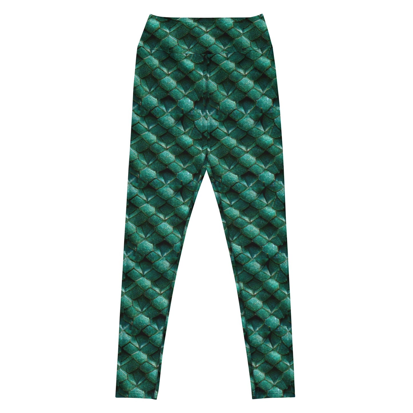 Emeralda the Great Forest Dragon Yoga Leggings