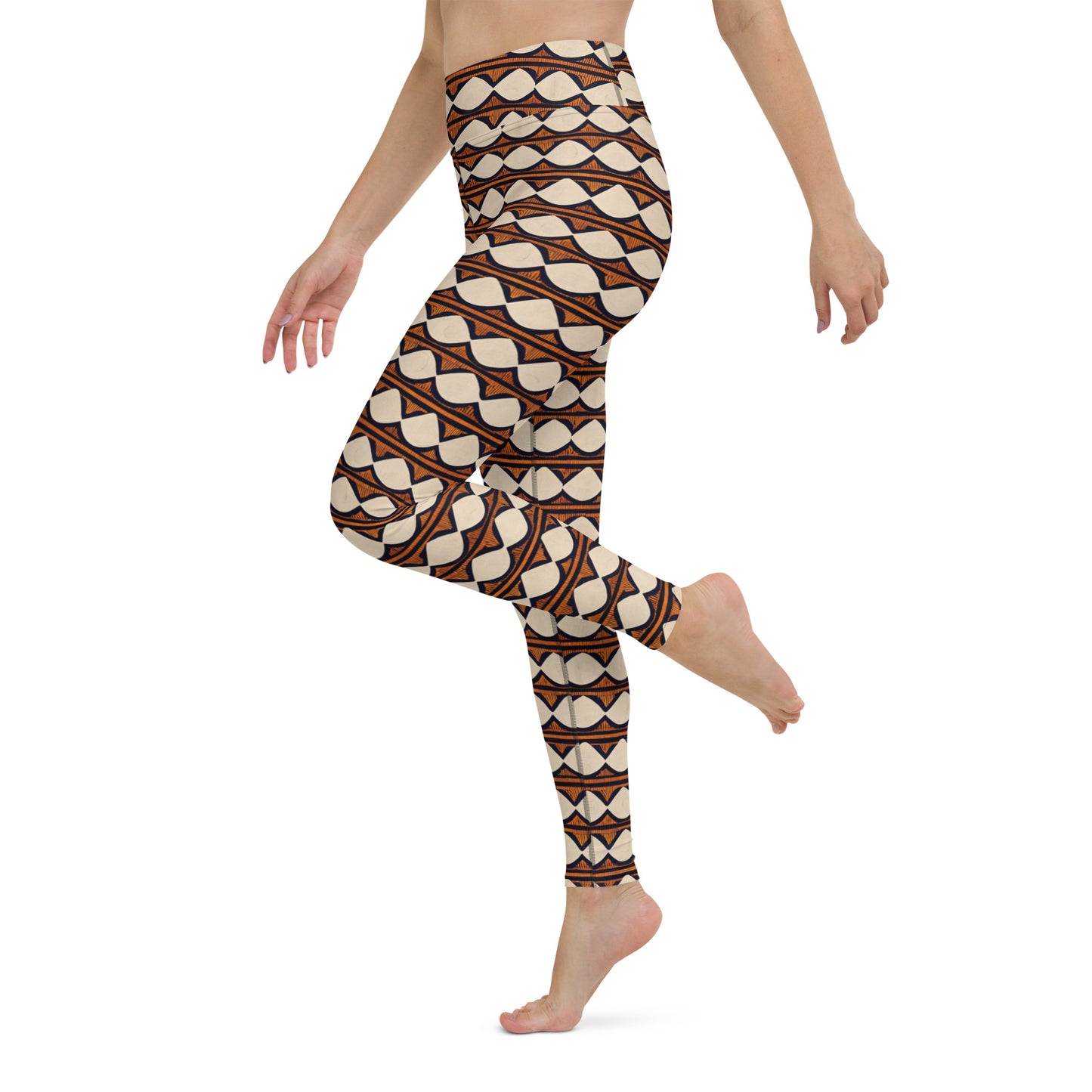 Kilimanjaro Creamsicle Yoga Leggings