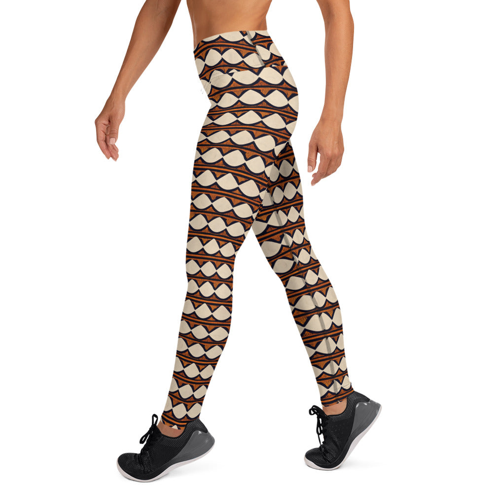 Kilimanjaro Creamsicle Yoga Leggings