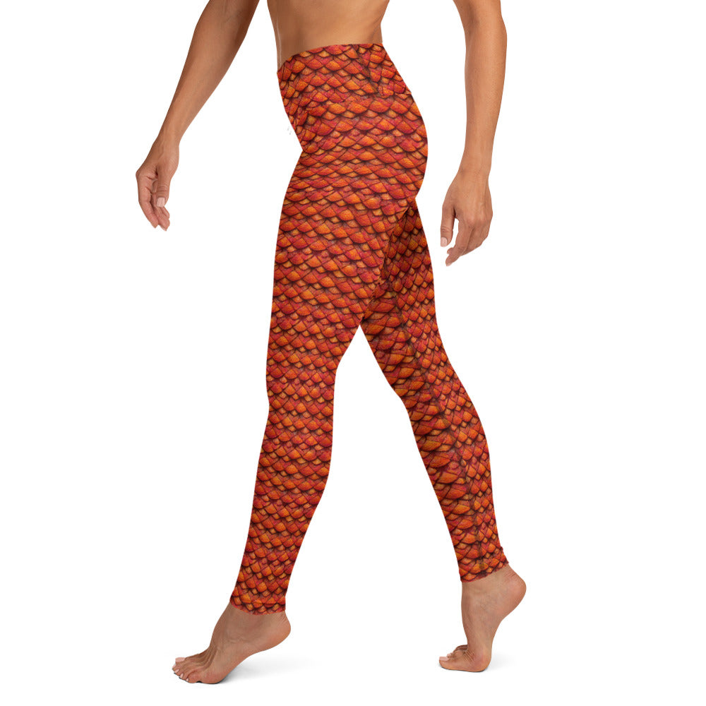 Kurtalor, the Infernal Sentinel of Joy and Peace Yoga Leggings