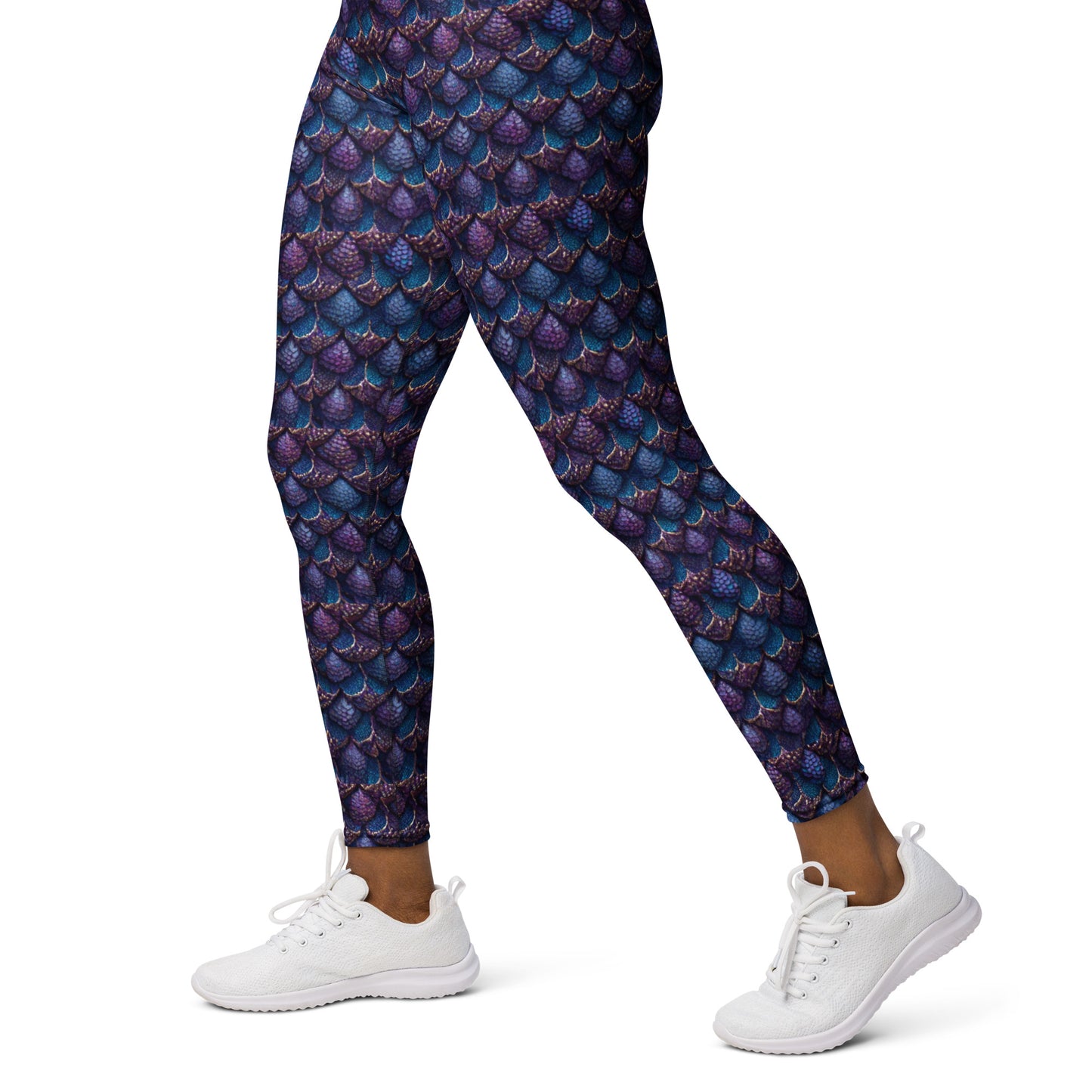 Luminosa, the Radiant Amethyst Drakon Yoga Leggings