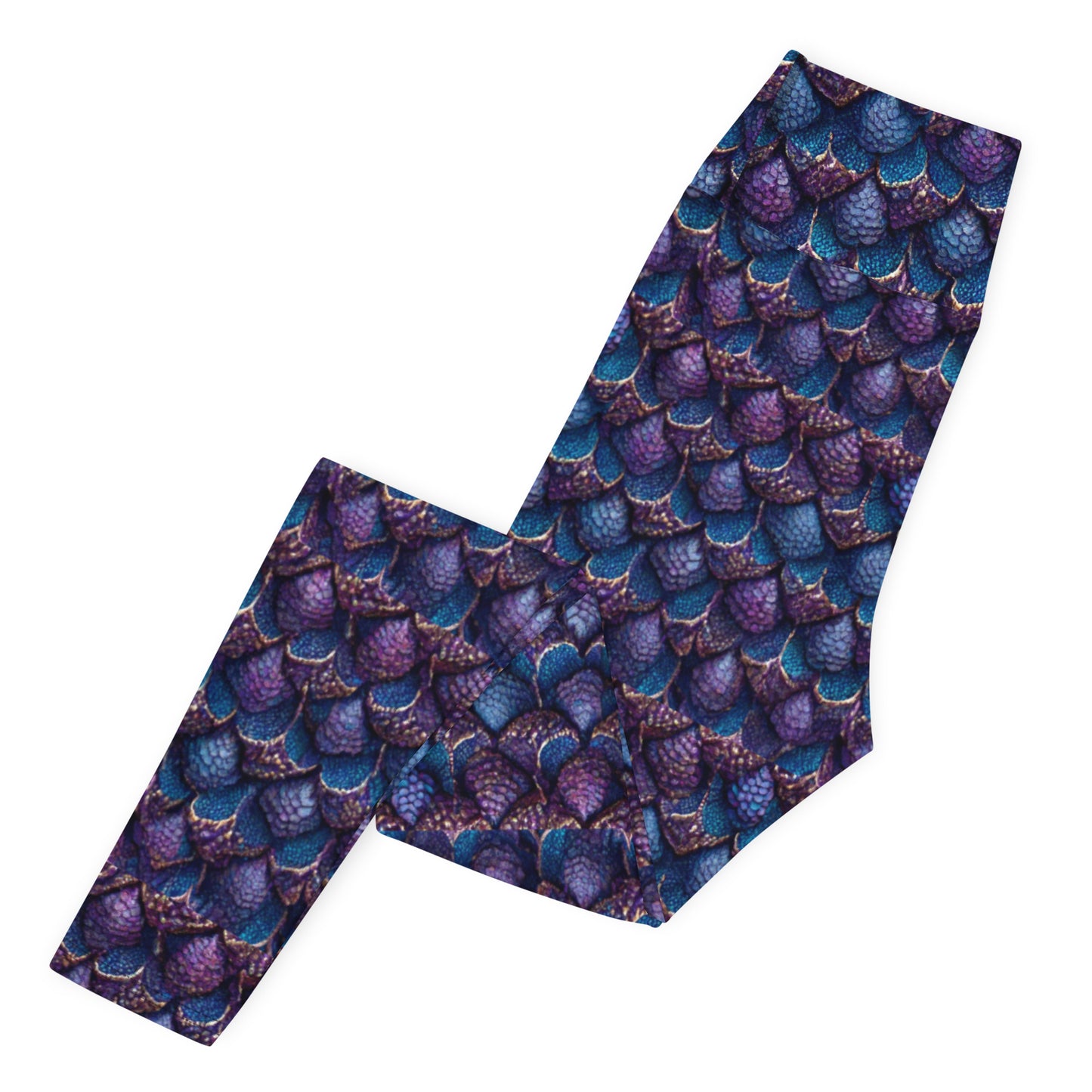 Luminosa, the Radiant Amethyst Drakon Yoga Leggings