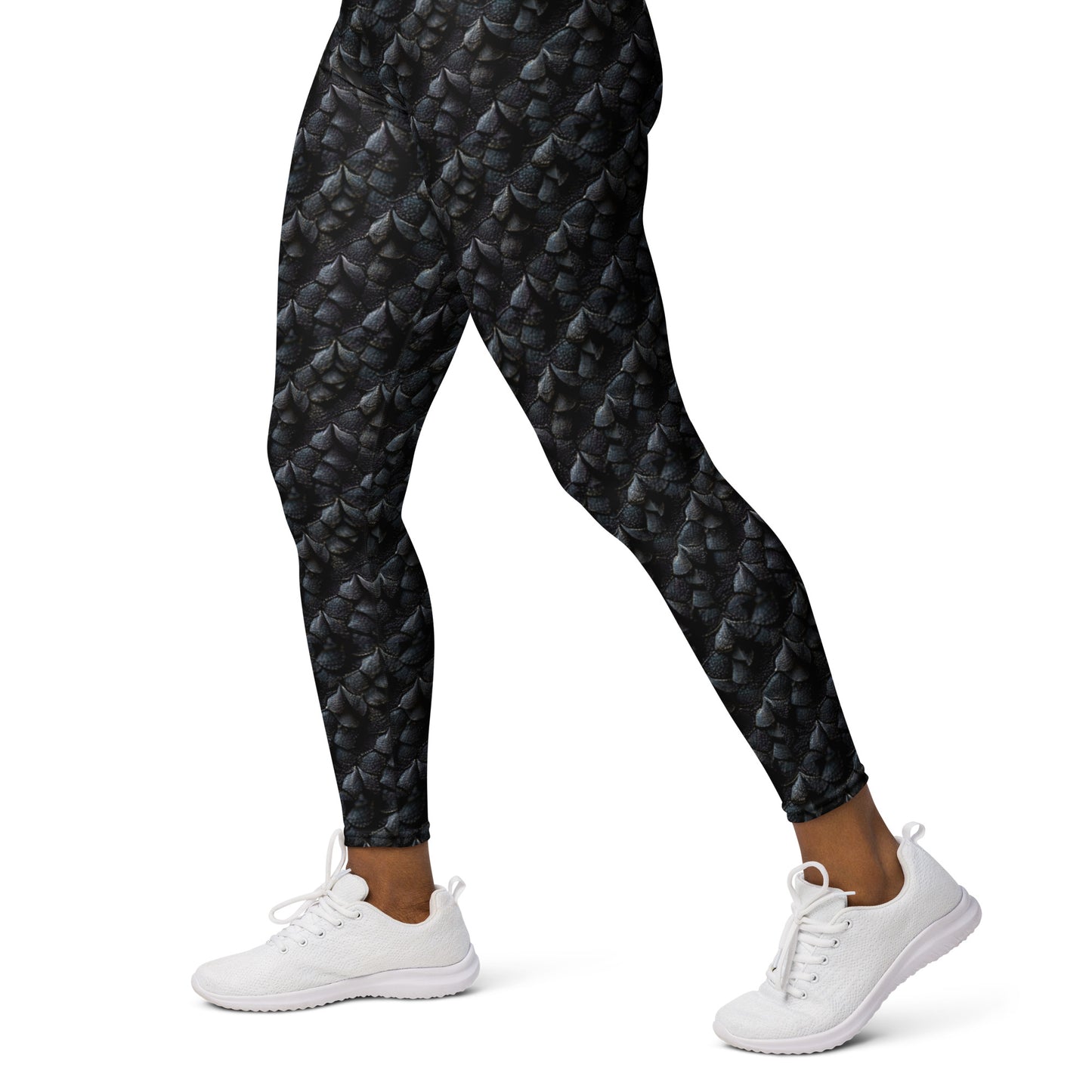 Onyxxor, the Cliff Sentinel Dragon Yoga Leggings