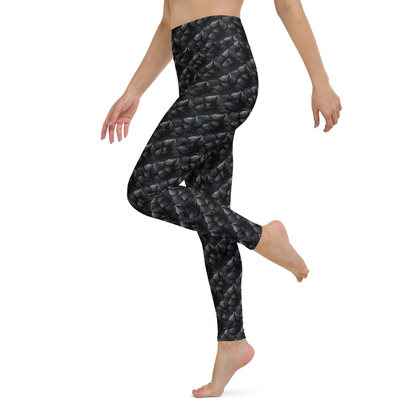 Onyxxor, the Cliff Sentinel Dragon Yoga Leggings
