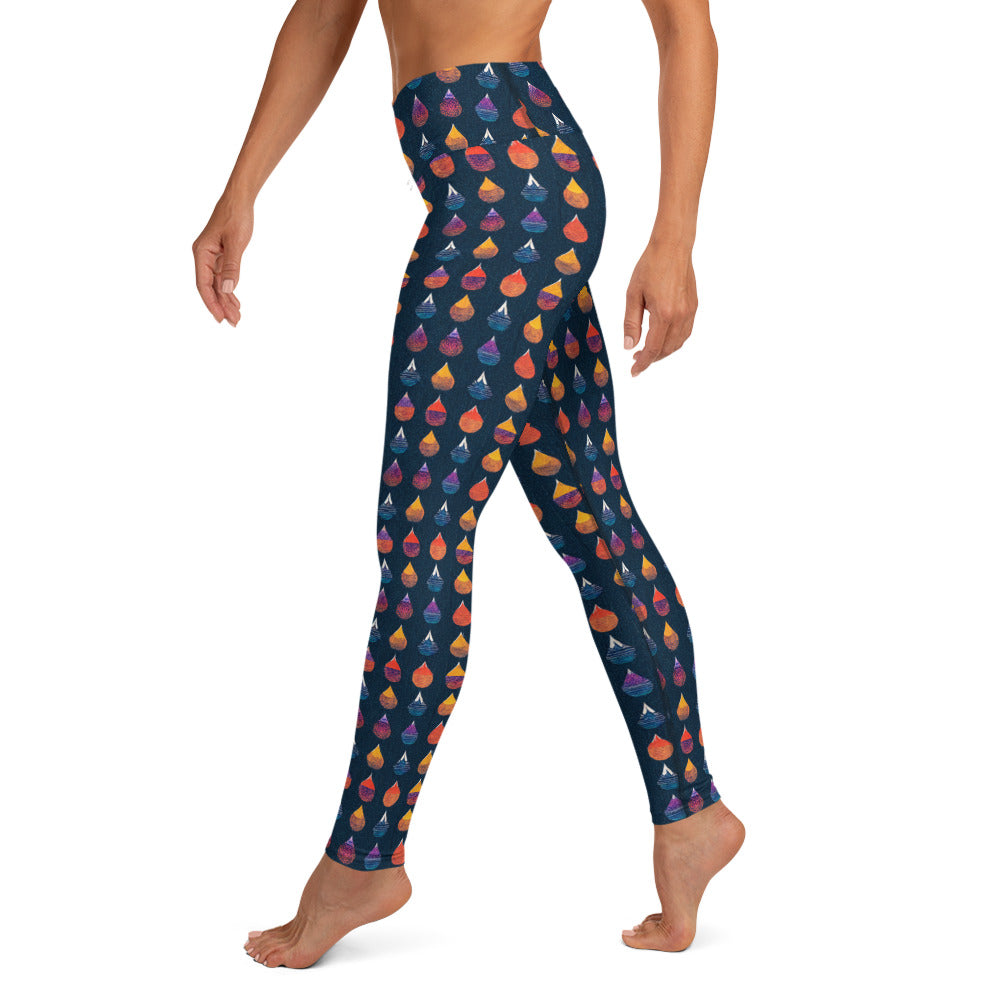 Prismatic Precipitation Yoga Leggings