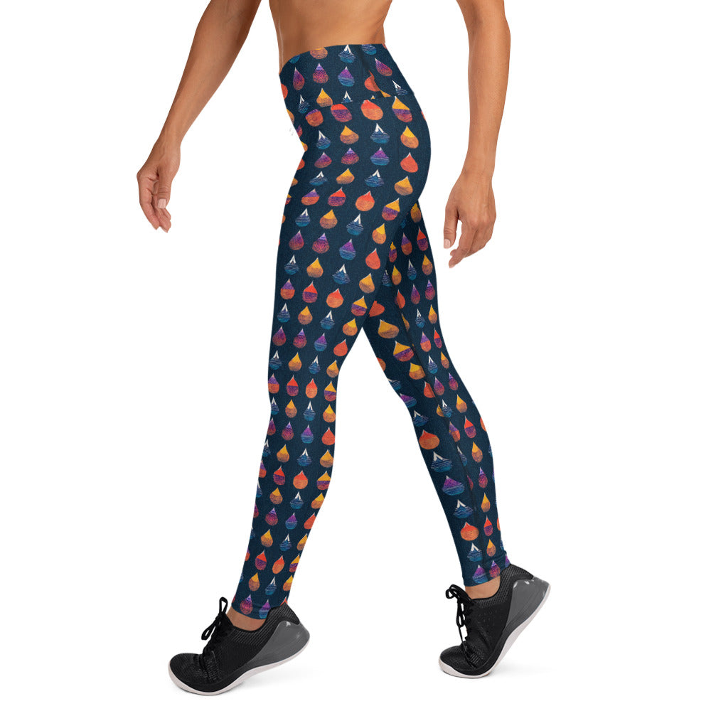 Prismatic Precipitation Yoga Leggings