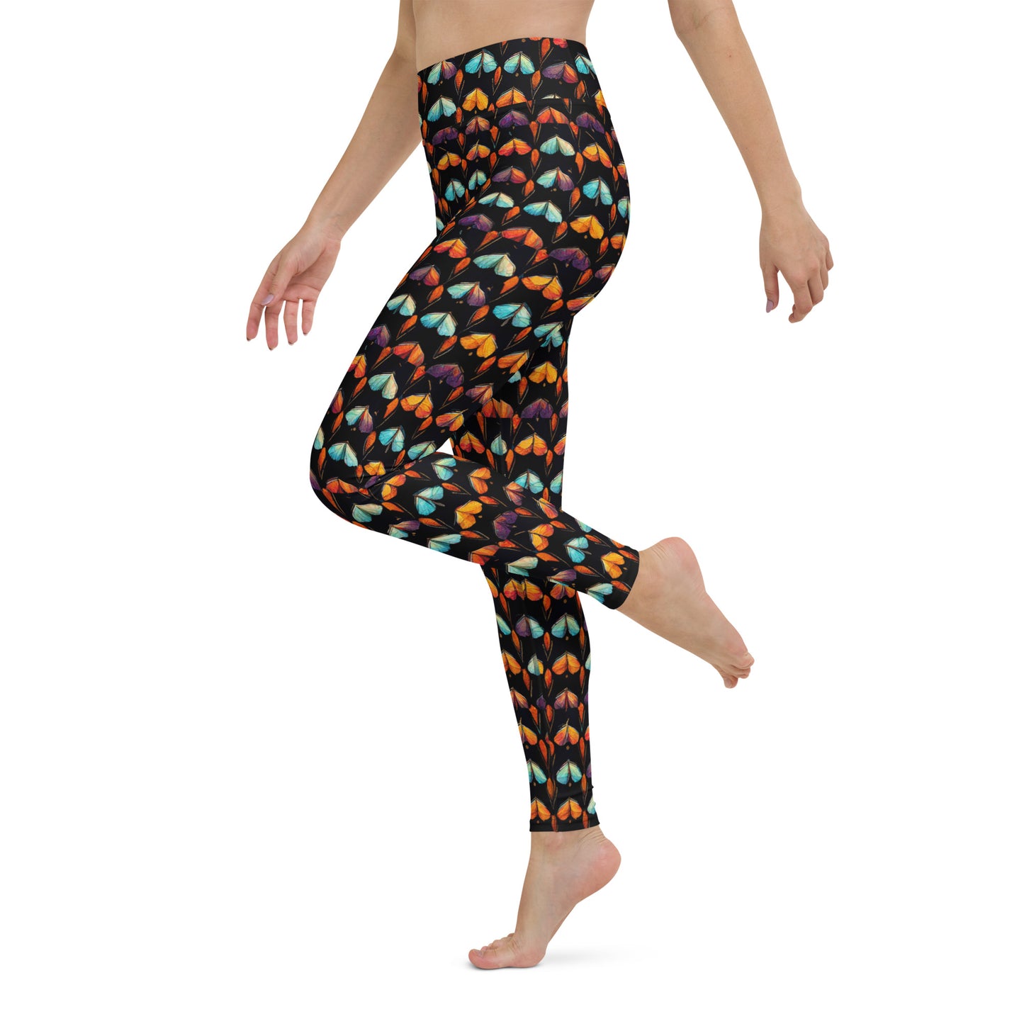 Quilted Wings Yoga Leggings