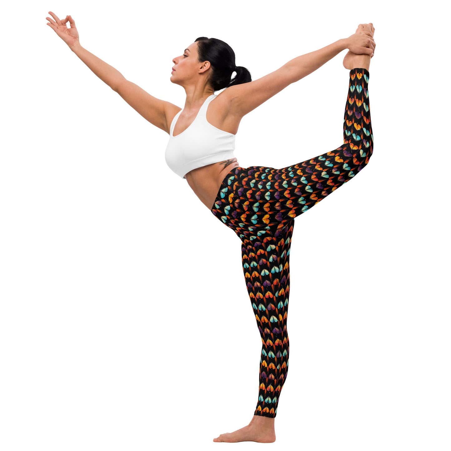 Quilted Wings Yoga Leggings