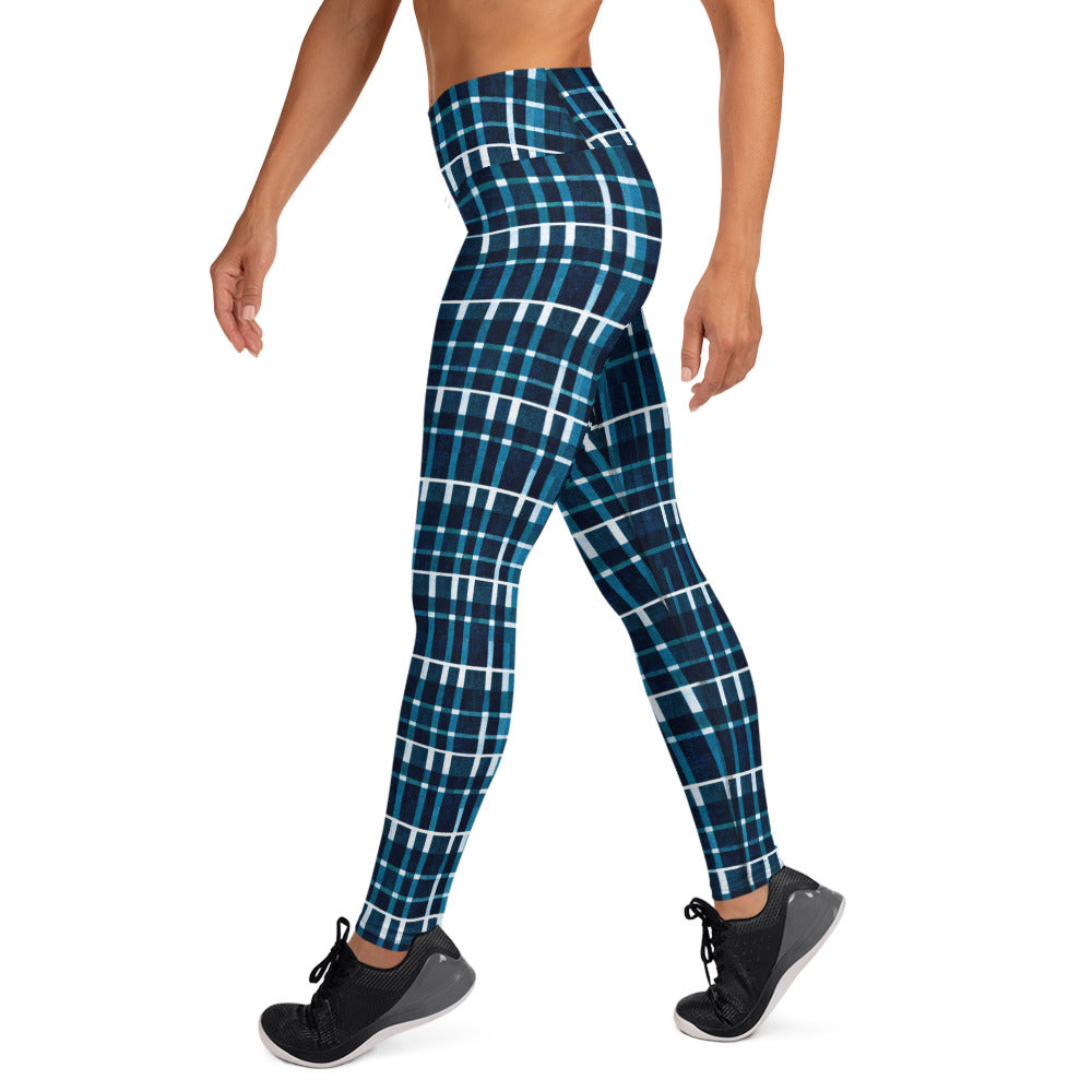 Royal Blue Scottish Heritage Yoga Leggings