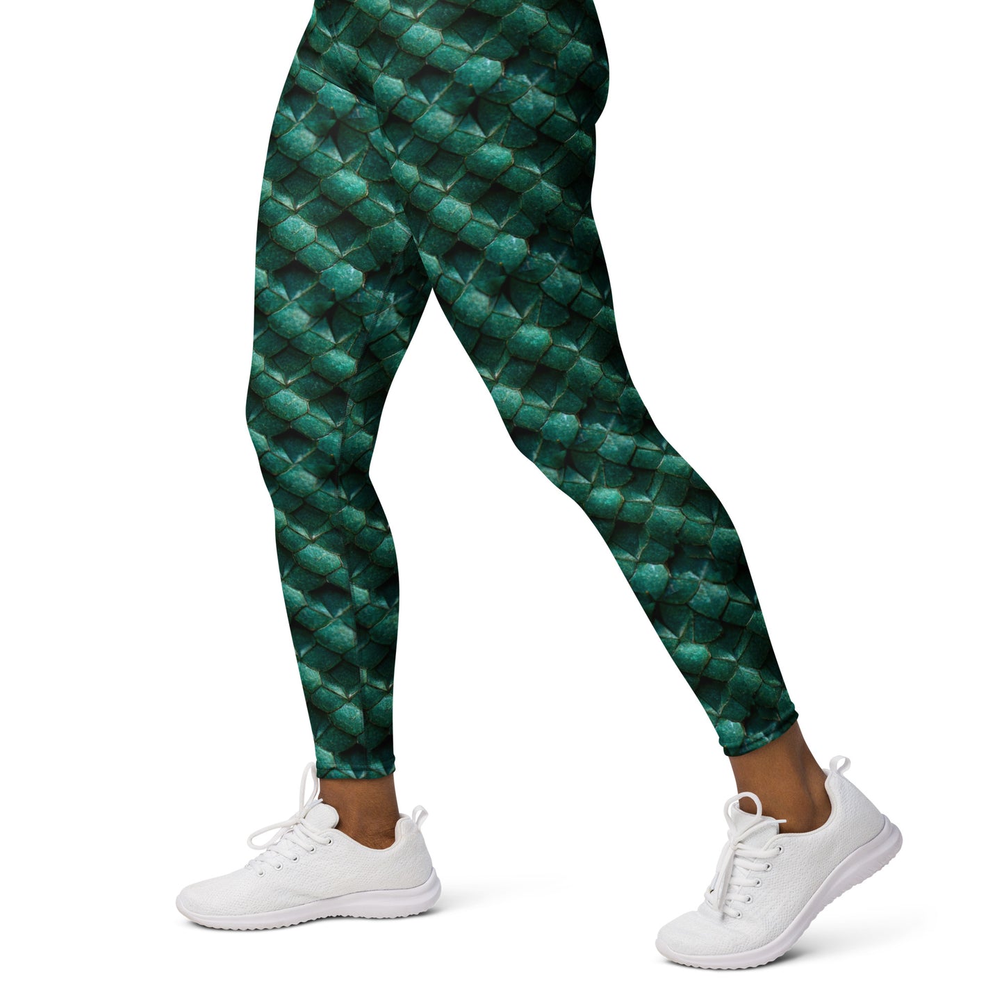 Emeralda the Great Forest Dragon Yoga Leggings