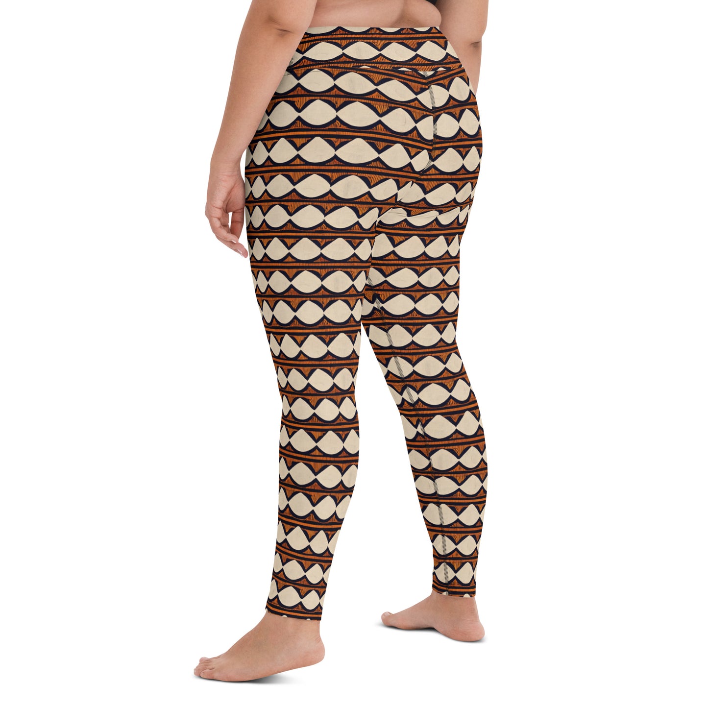 Kilimanjaro Creamsicle Yoga Leggings