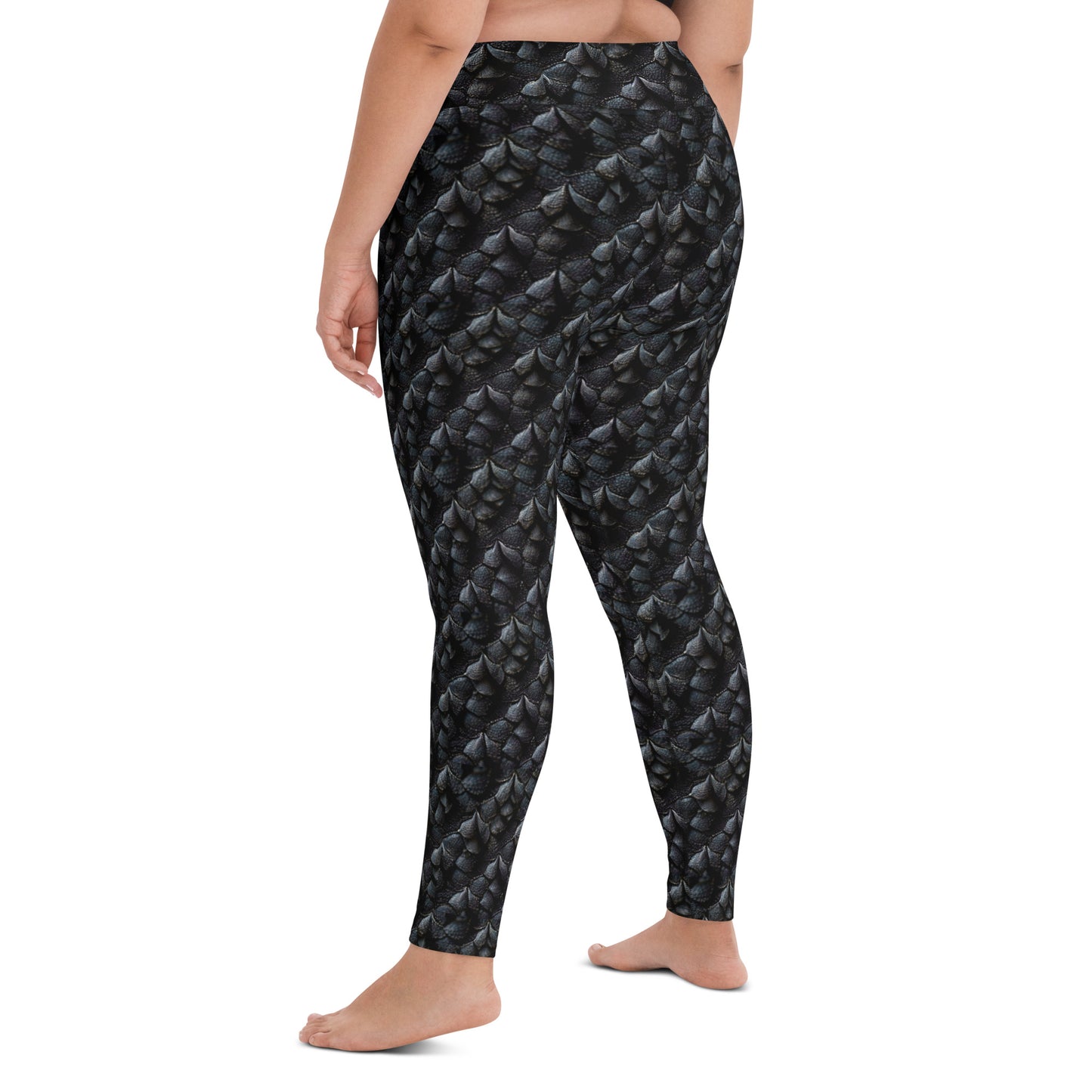Onyxxor, the Cliff Sentinel Dragon Yoga Leggings