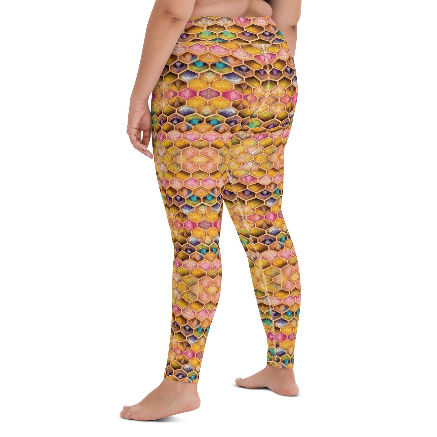 Rainbow Hive Radiance Yoga Leggings