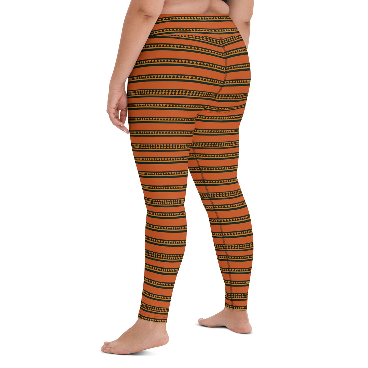 Timbuktu Tangerine Tapestry Yoga Leggings