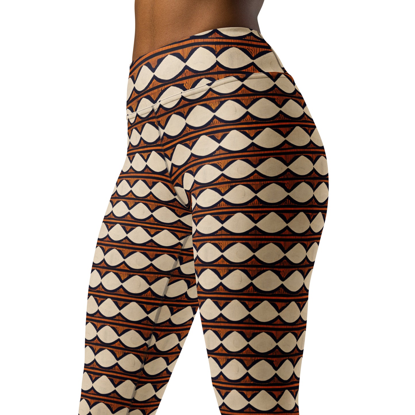 Kilimanjaro Creamsicle Yoga Leggings