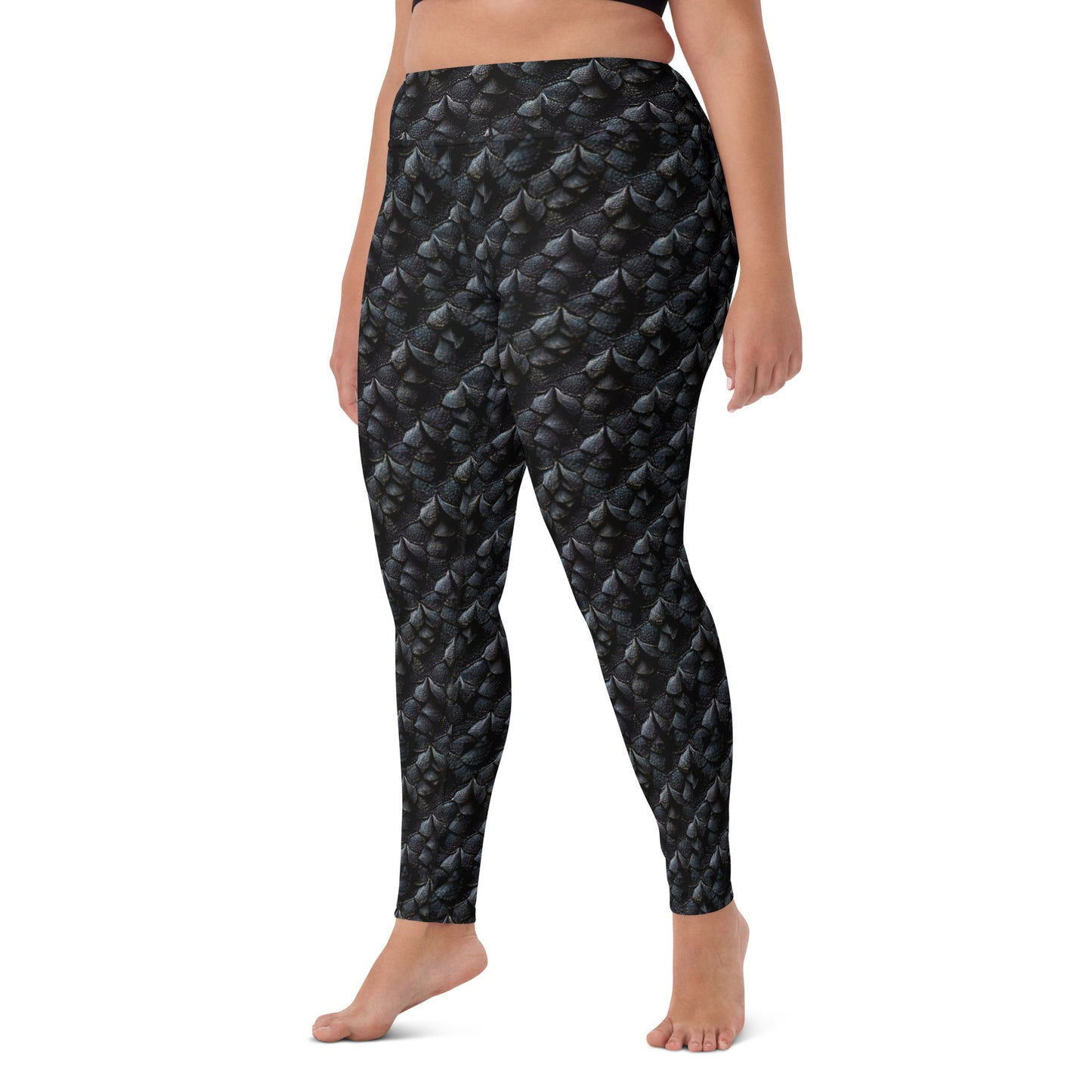Onyxxor, the Cliff Sentinel Dragon Yoga Leggings