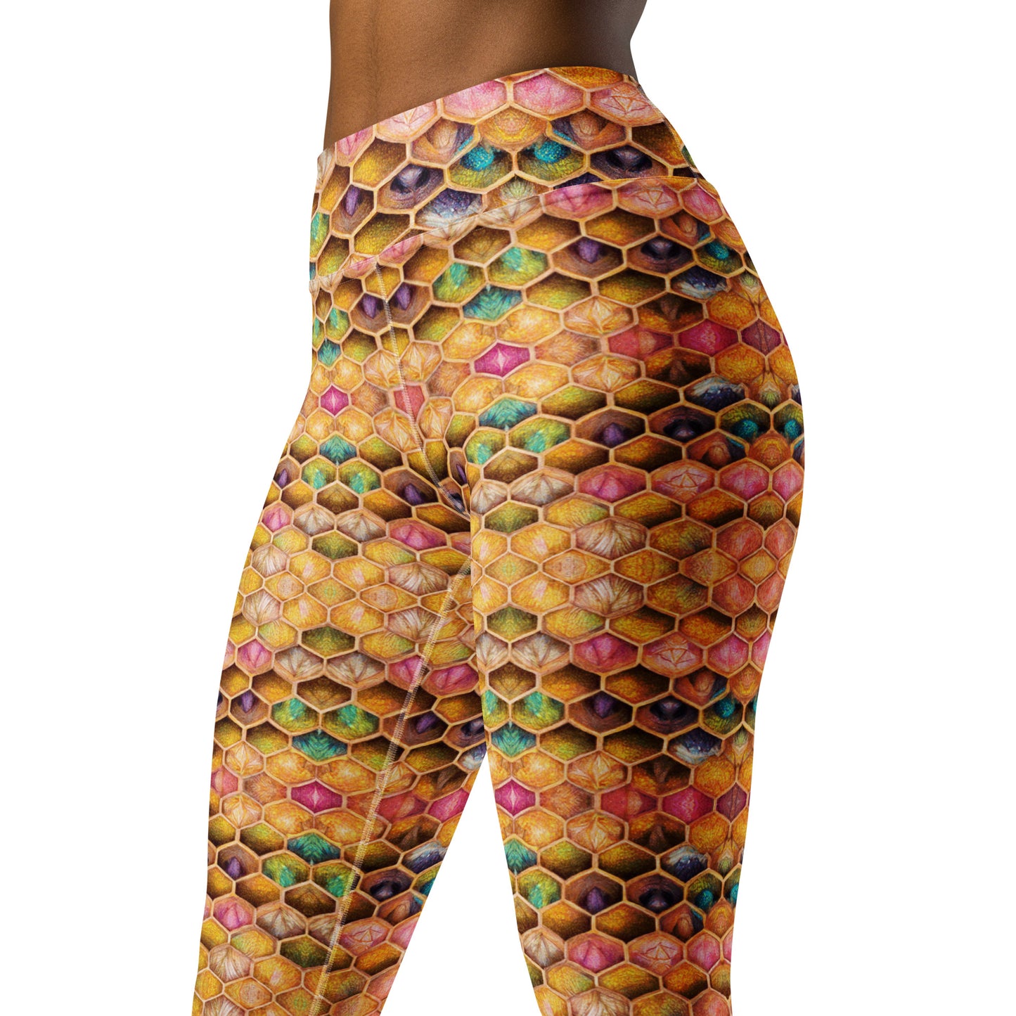 Rainbow Hive Radiance Yoga Leggings